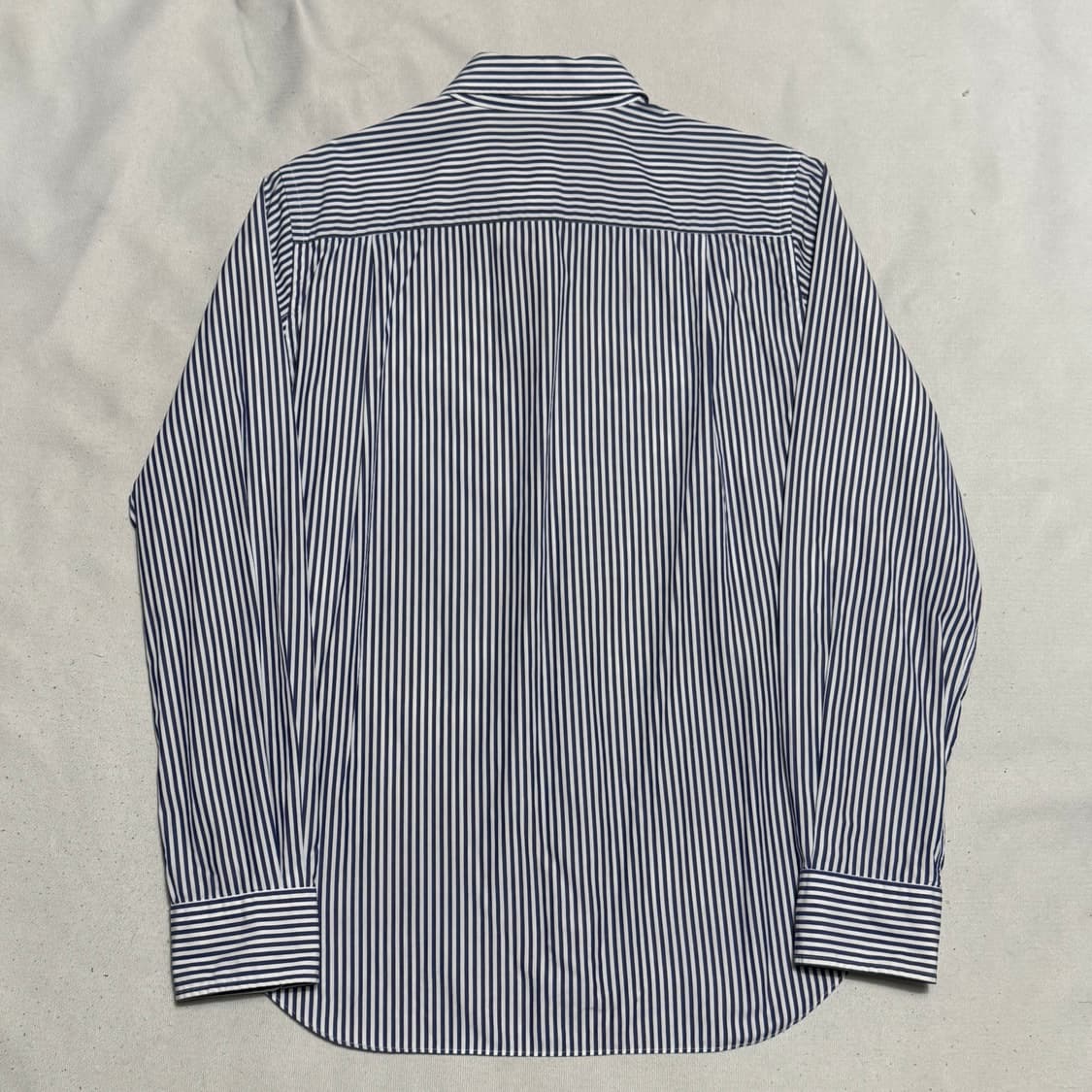 L 꼼데가르송 여성용 블루 스트라이프 셔츠 상품이미지3