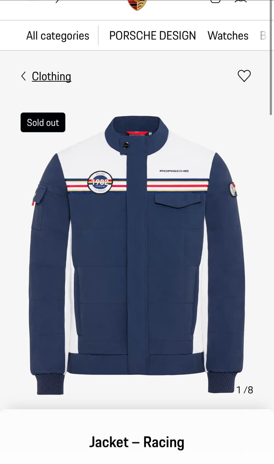 포르쉐 정품 레이싱자켓 L 상품이미지1