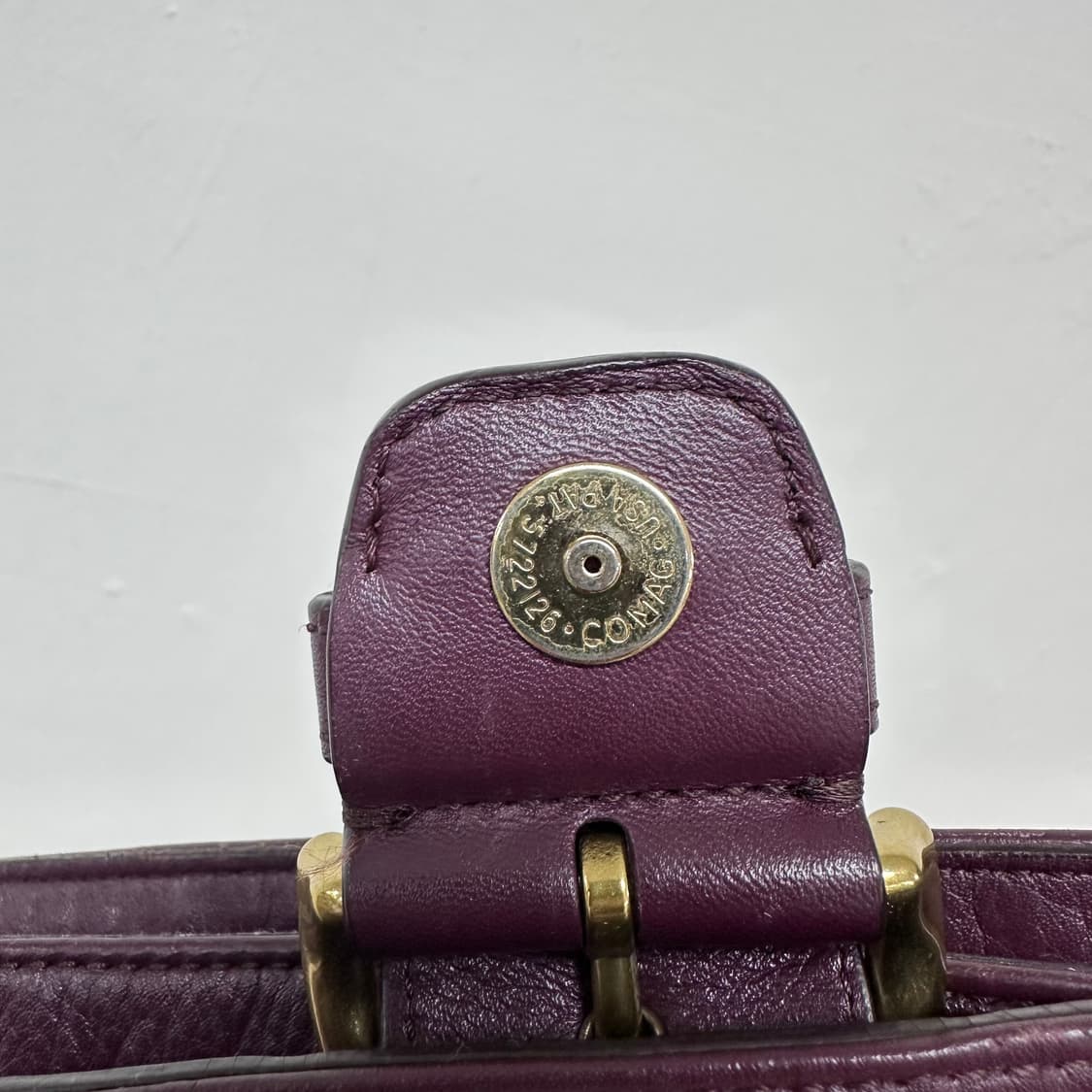 COACH 코치 버건디 가죽 숄더백 크로스백 상품이미지9