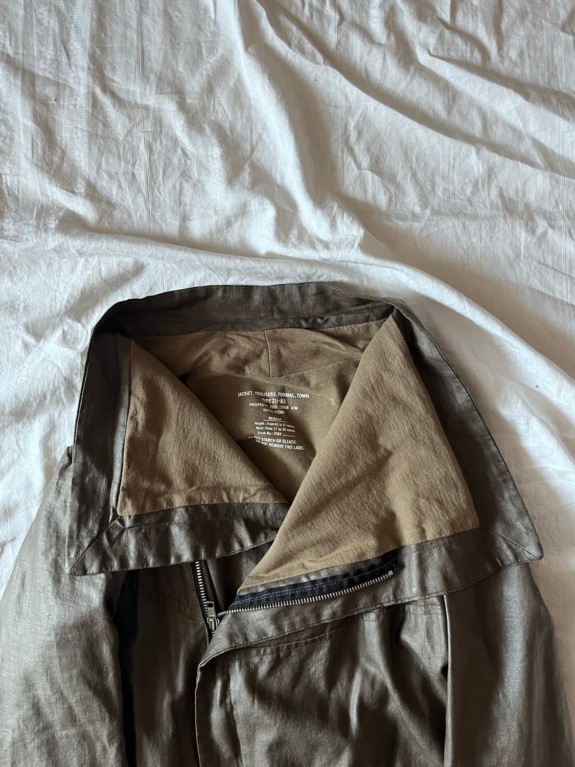 Asymmetrical High-Neck Coated Jacket 상품이미지3