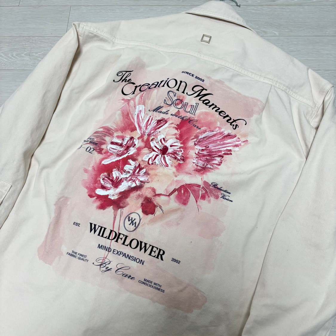 [정품] 우영미 25ss 신상 플라워 데님 셔츠 자켓 46사이즈 상품이미지1