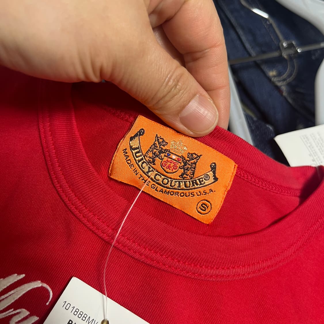 쥬시꾸뛰르 발렌타인 레드 반팔 티셔츠 s 상품이미지2