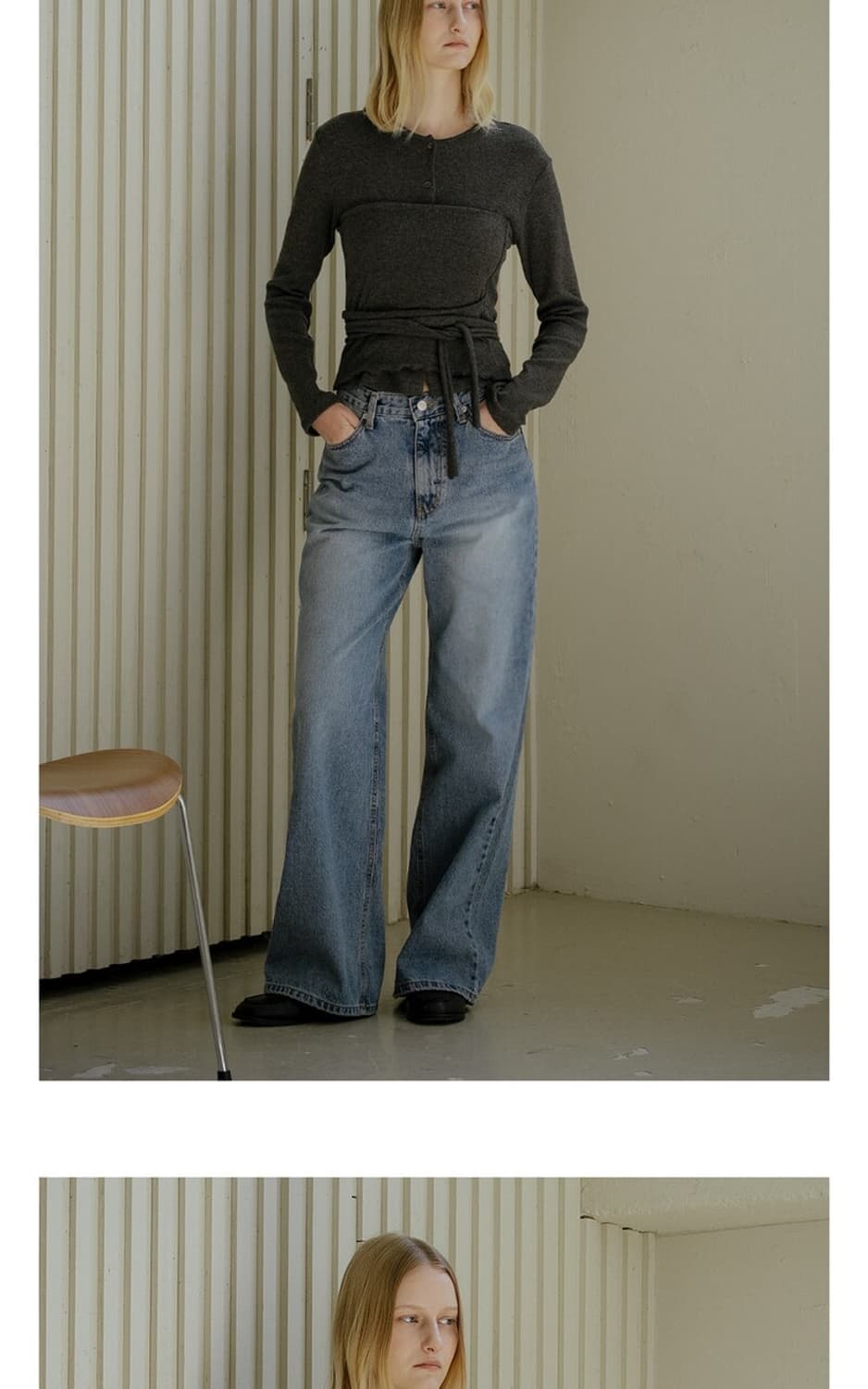 노운베러 Angora blend layered knit cardigan  상품이미지3