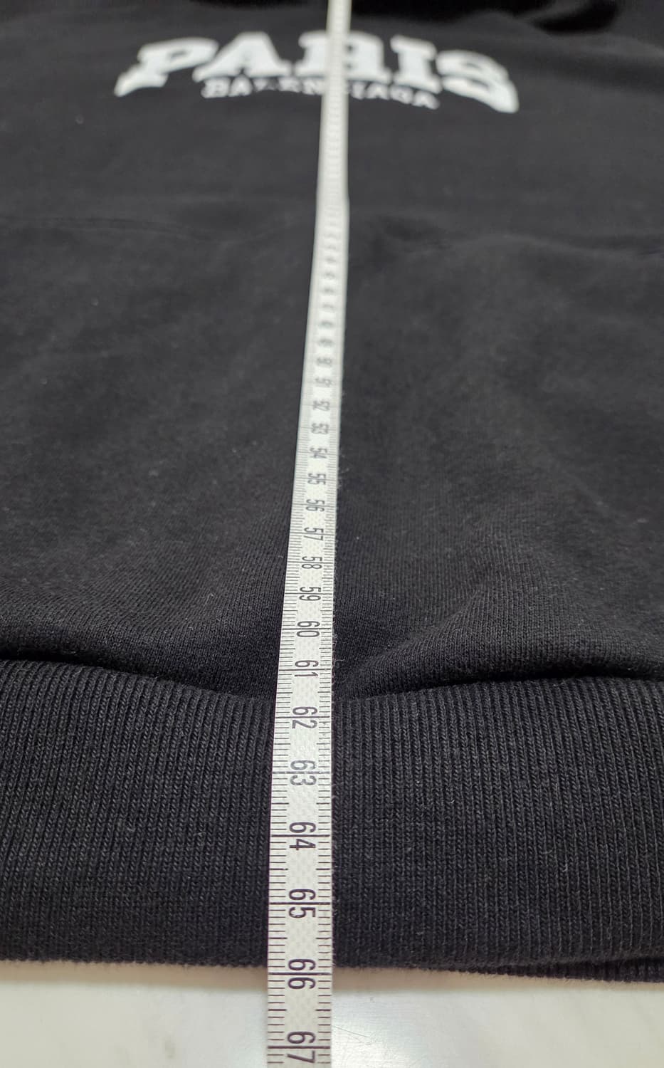 발렌시아가 파리 와이드핏 후드 블랙 상품이미지10