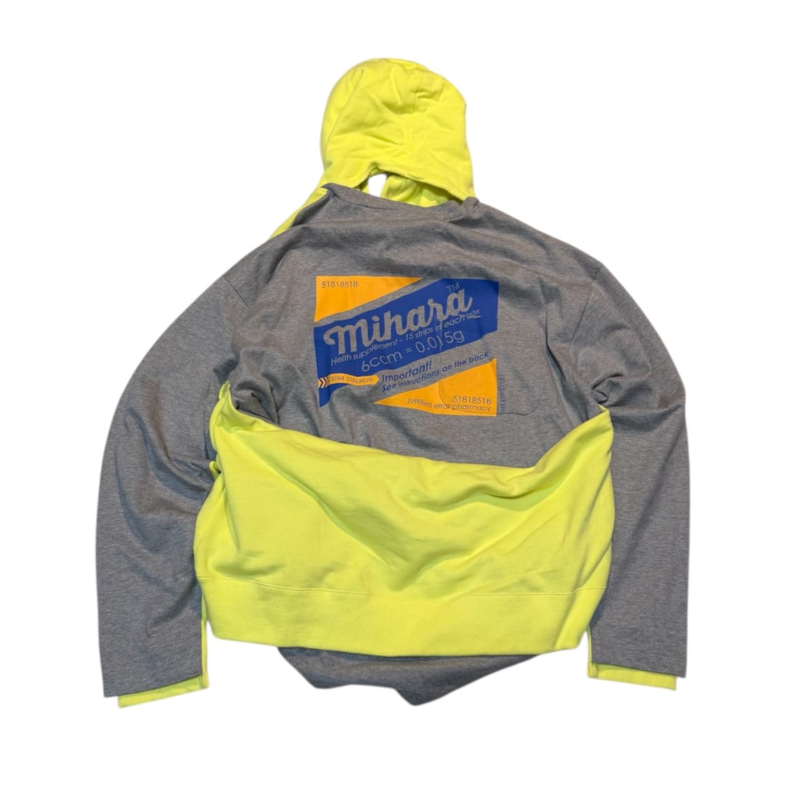 미하라 야스히로 옐로우 디솔루션 후드티 상품이미지3