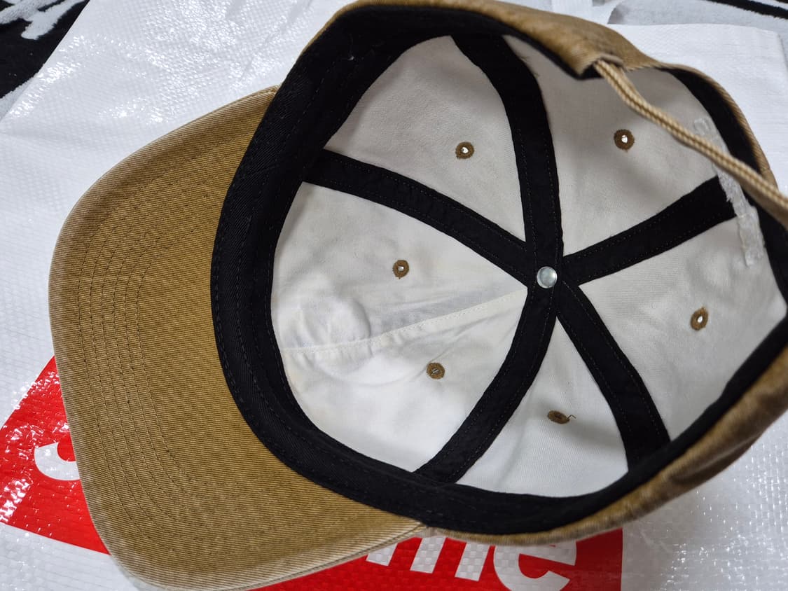 (os) 슈프림 피그먼트 S로고 샌드 탄 6패널 모자 상품이미지4