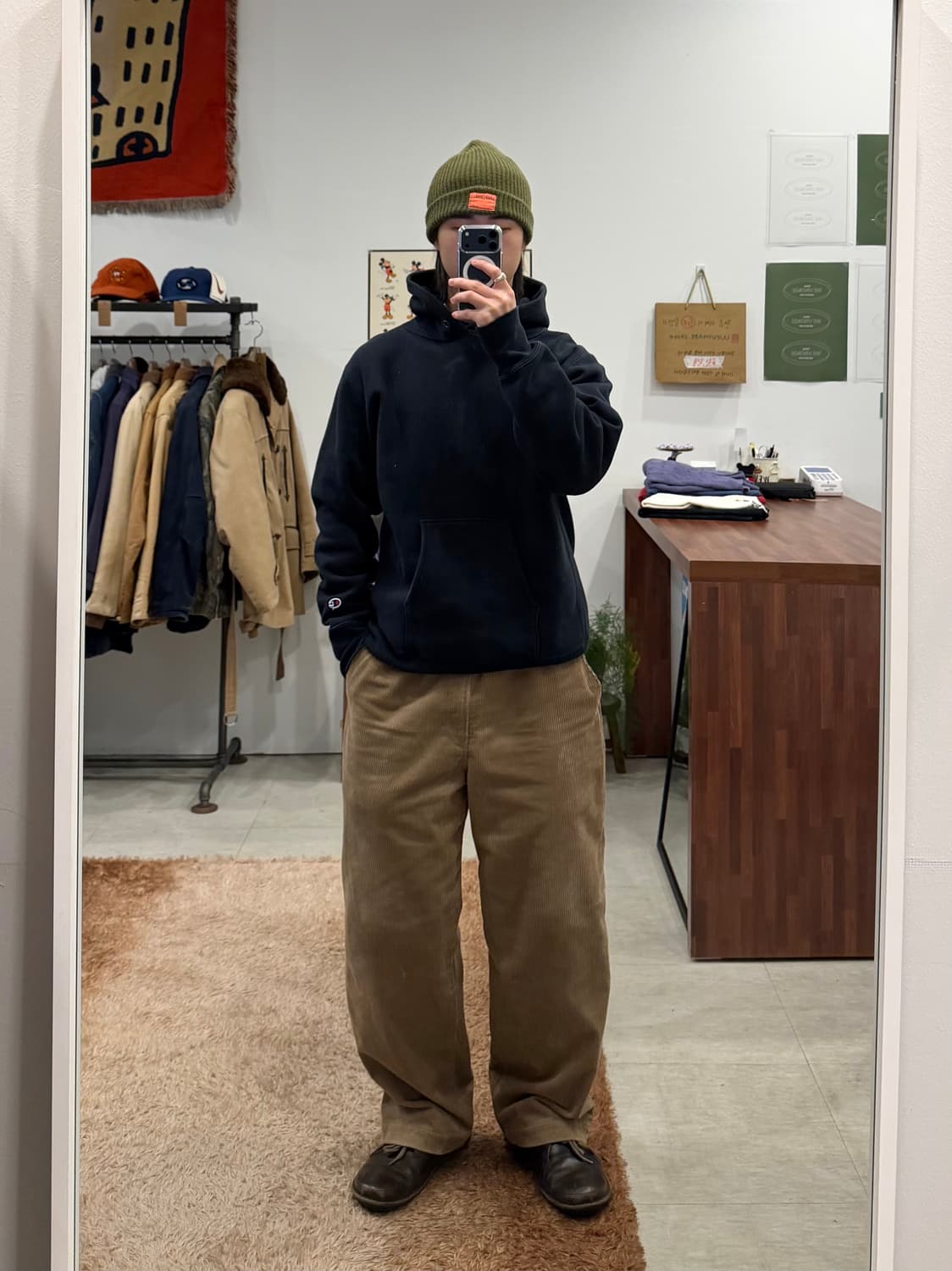 Champion 챔피온 리버스위브 플레인 스웻 후드 상품이미지2