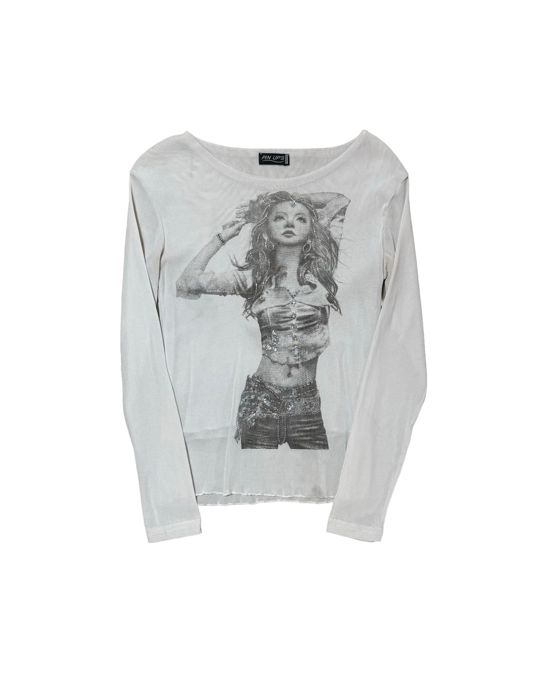 Y2k 빈티지 매쉬 탑 상품이미지3