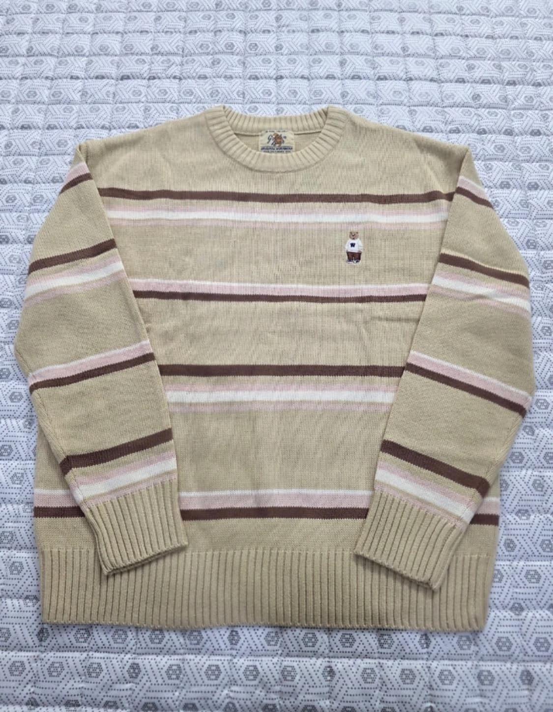 골든베어 스트라이프 니트 100 상품이미지4