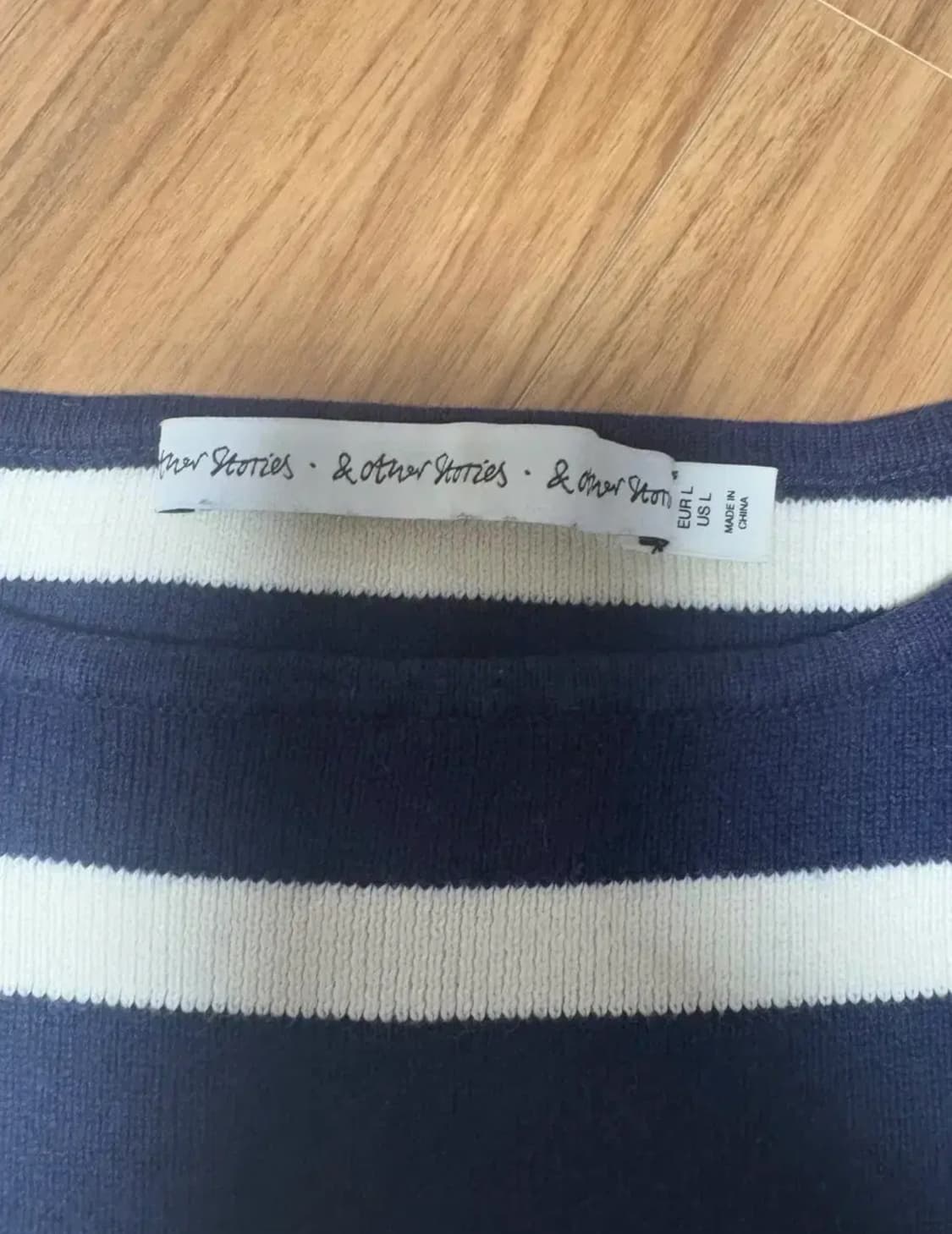 프랑스구매 앤아더스토리즈 네이비 스트라이프 니트스웨터 상품이미지5