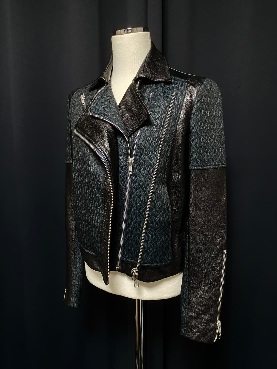 헬무트랭 더블 지퍼 양가죽 라이더 레더 자켓 아카이브 빈티지 락시크 펑크 상품이미지2