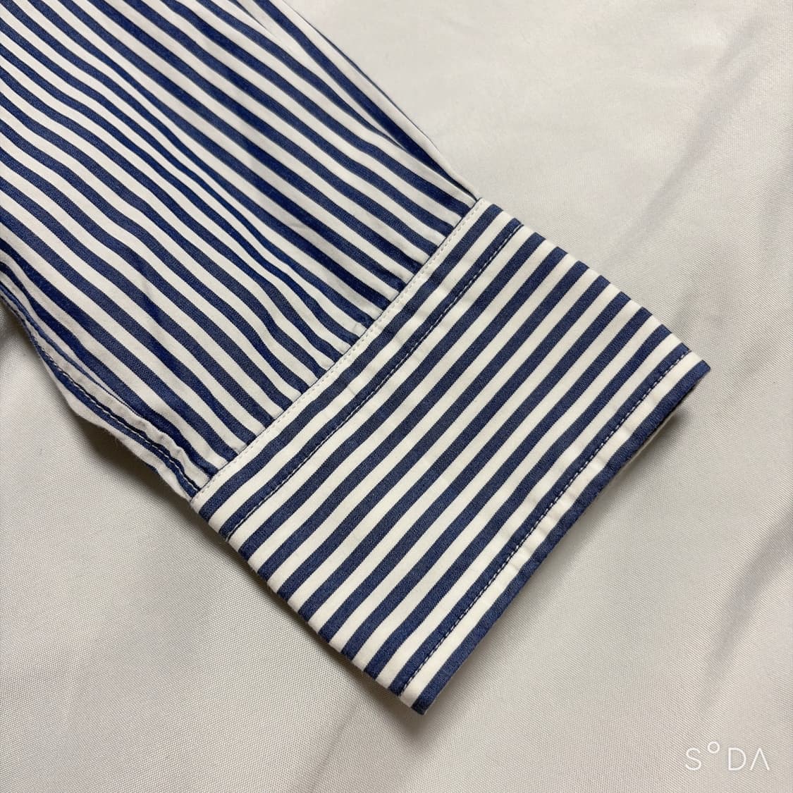 꼼데가르송 플레이 스트라이프 셔츠 M 블루 상품이미지5