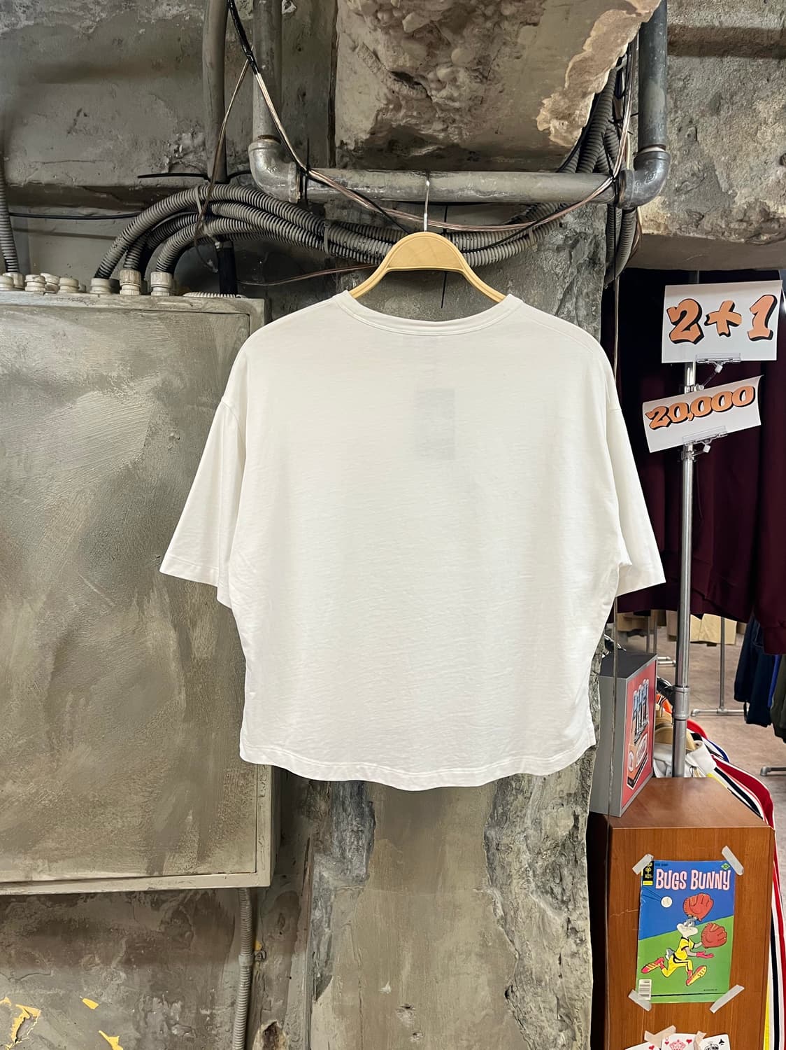 코스 크롭 반팔티 화이트 XS #csz3634 상품이미지2