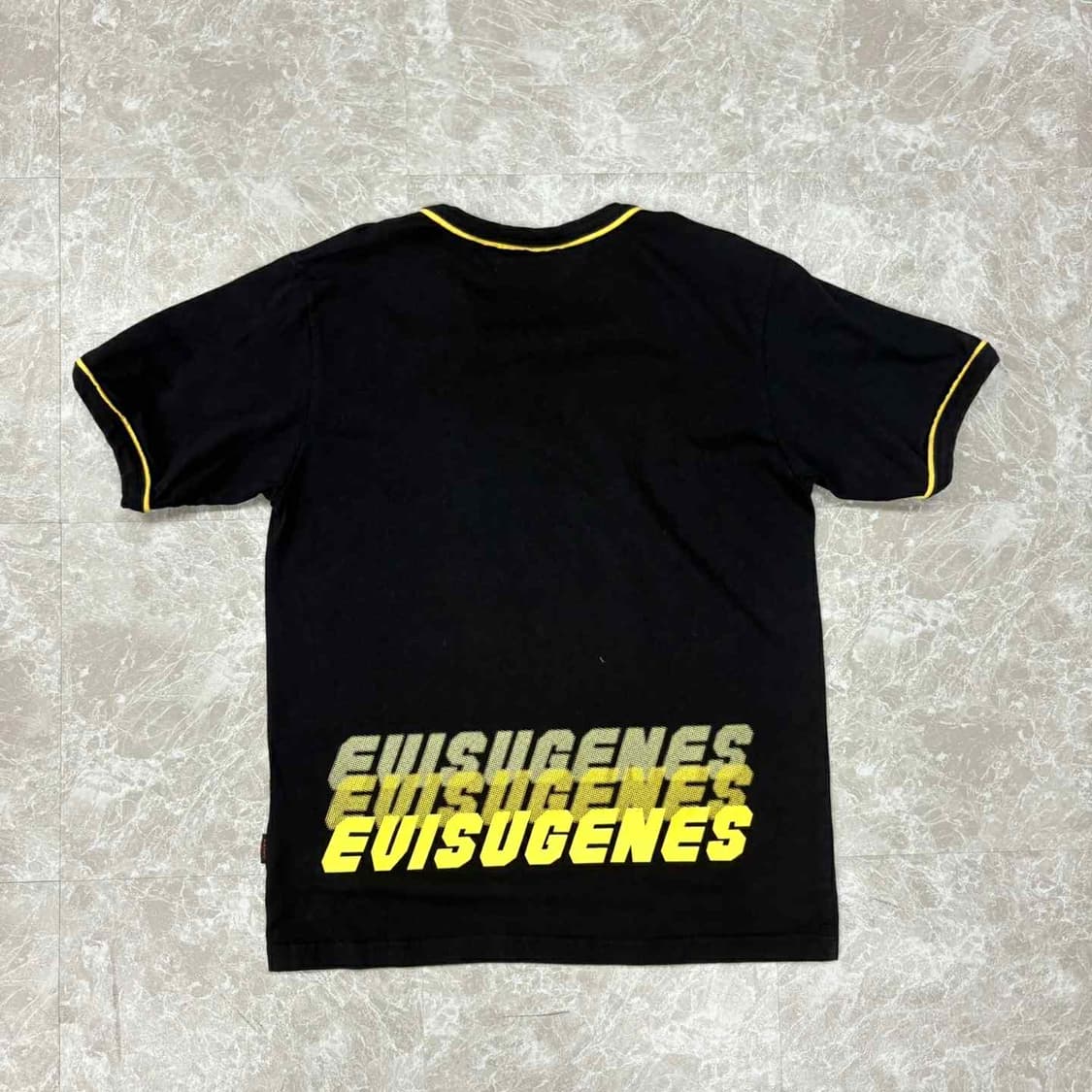 EVISU 에비수 시그니처 로고 블랙 반팔 티셔츠(M) 상품이미지3