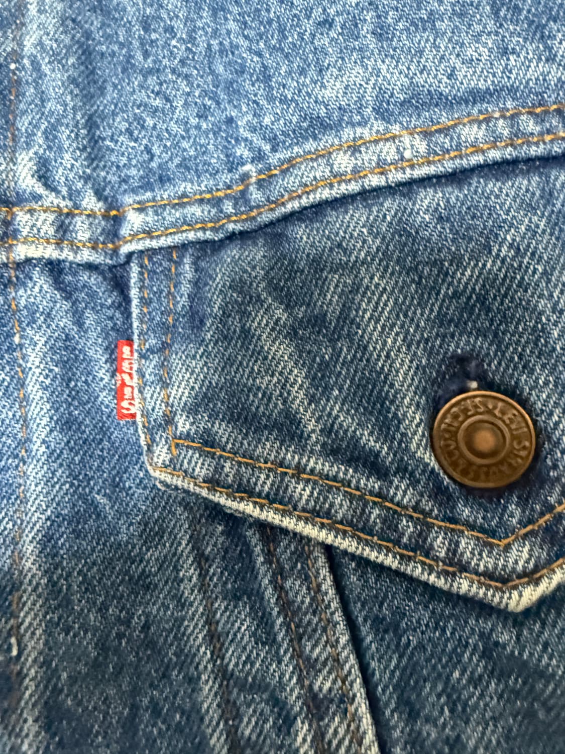 80‘s 빈티지 리바이스 데님자캣  상품이미지2