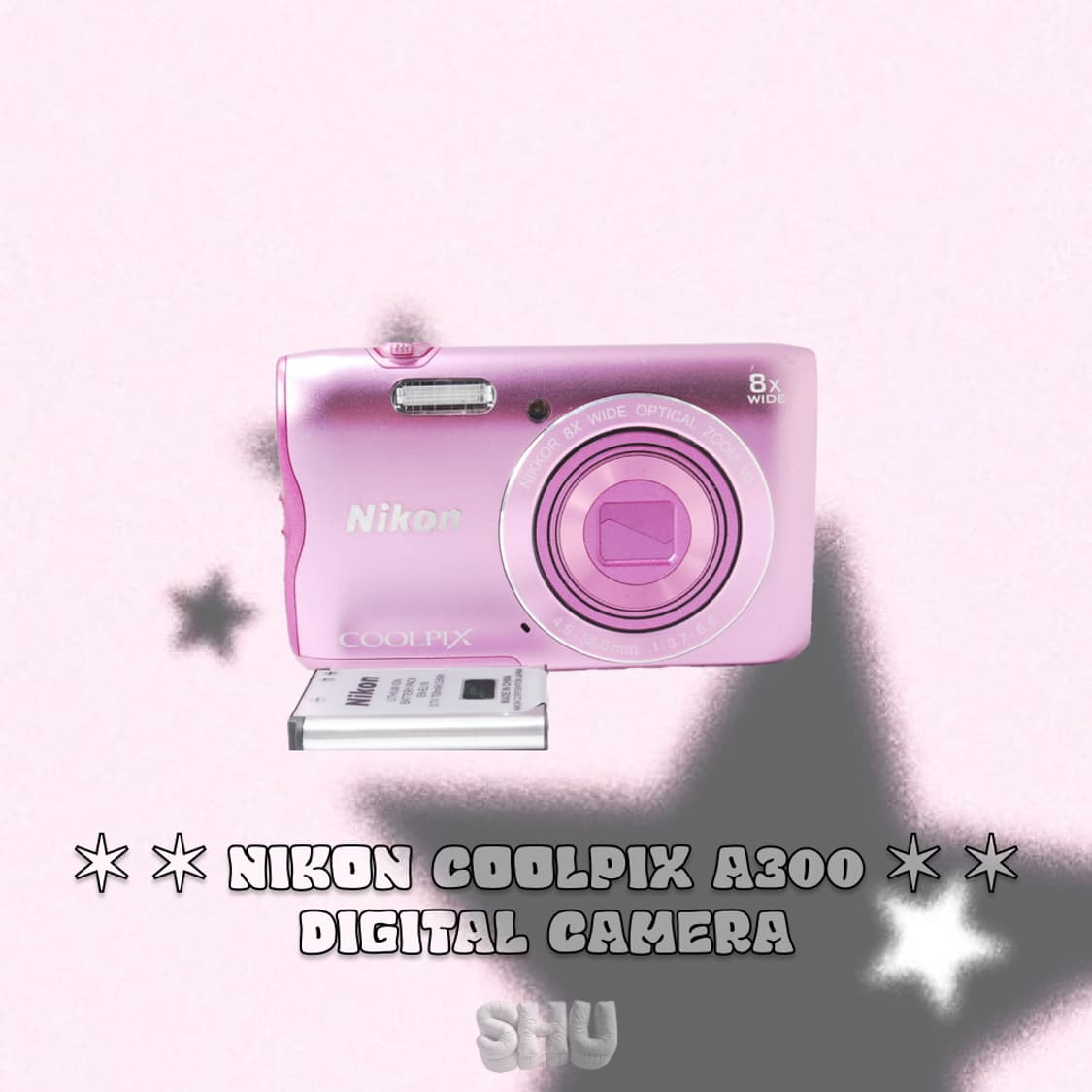 니콘 쿨픽스 A300 빈티지 디카 디지털카메라 핑크 상품이미지2