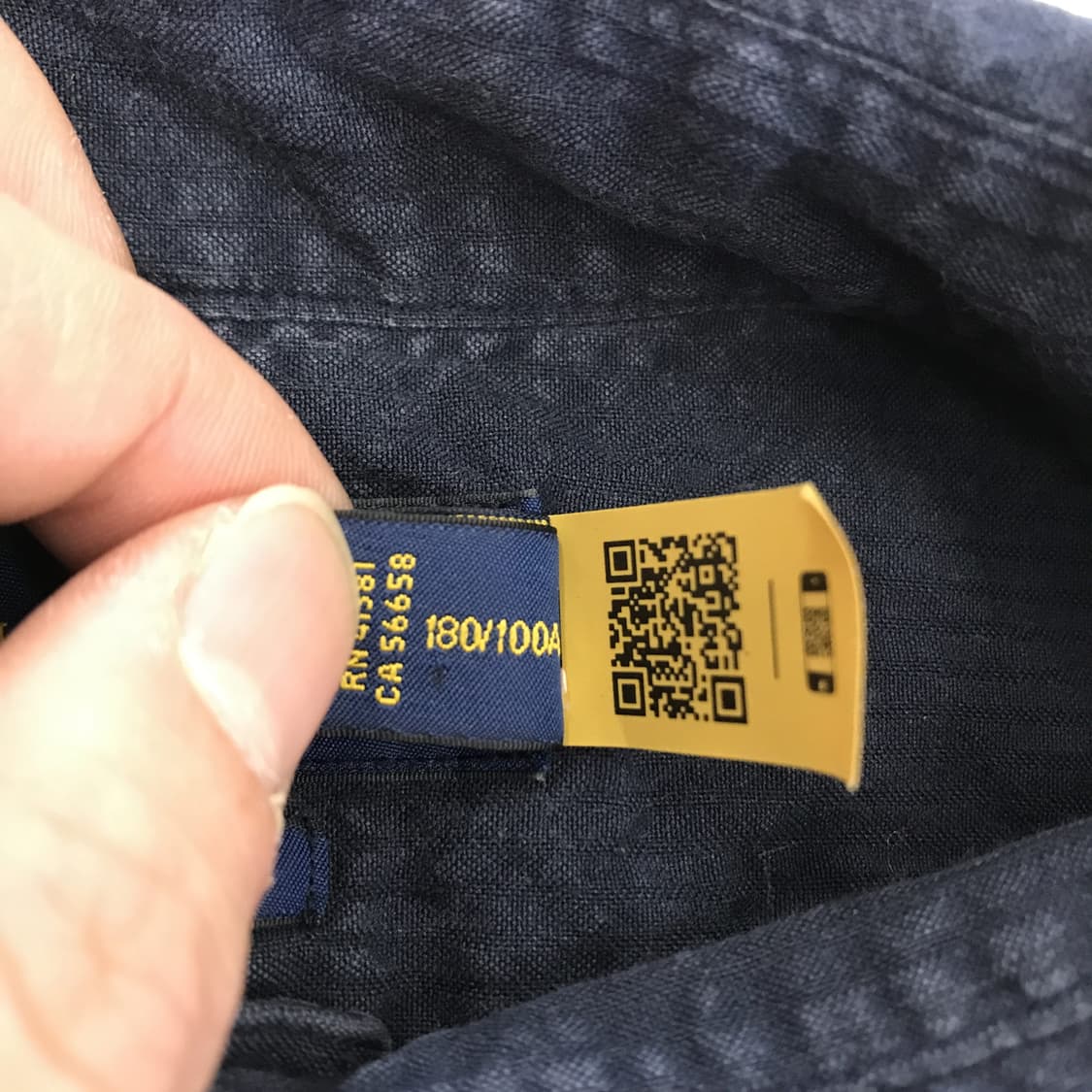 폴로 랄프로렌 클래식 시어서커 셔츠 네이비 QR [L] 상품이미지6