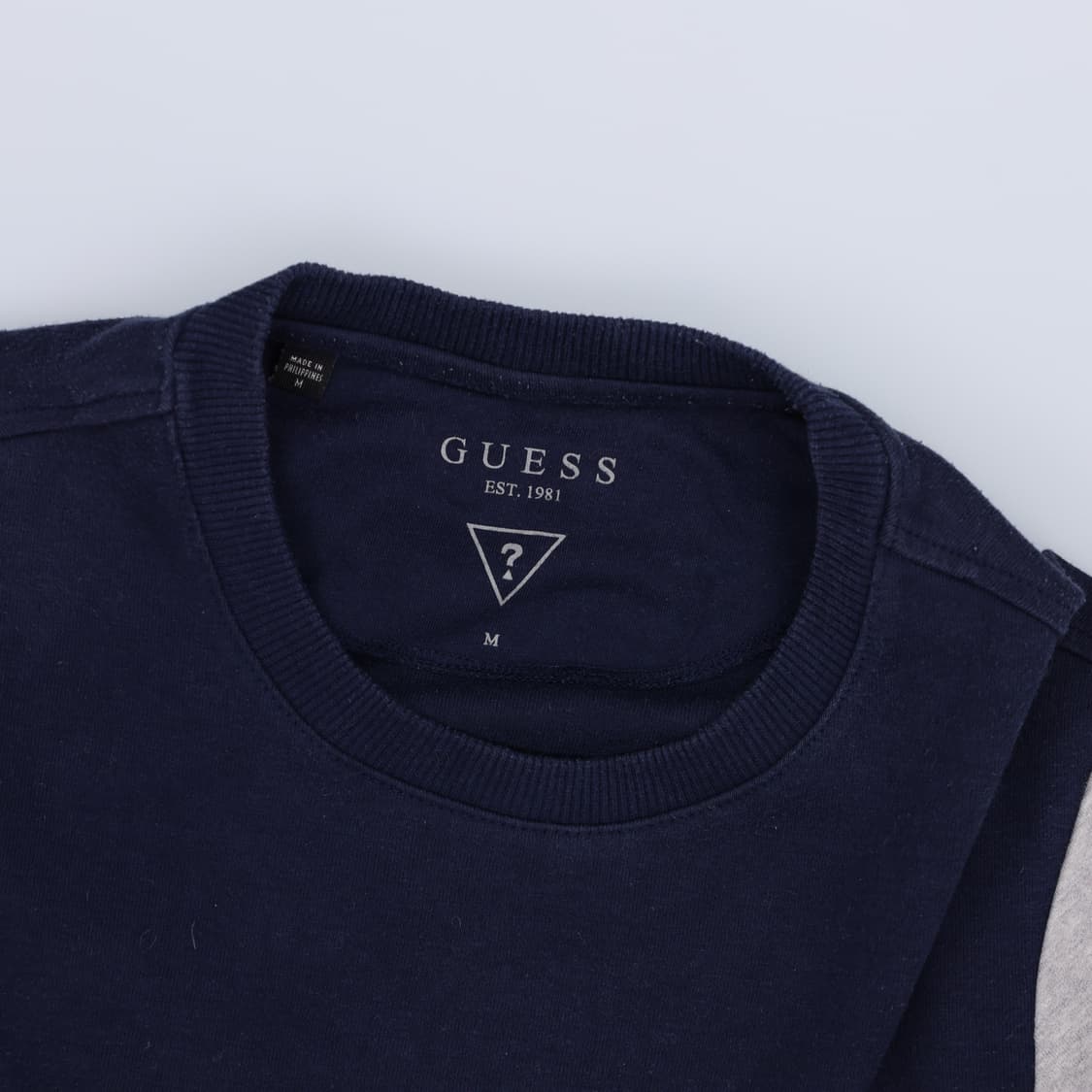 [M] 게스 배색 맨투맨 티셔츠 1103HR1 상품이미지4