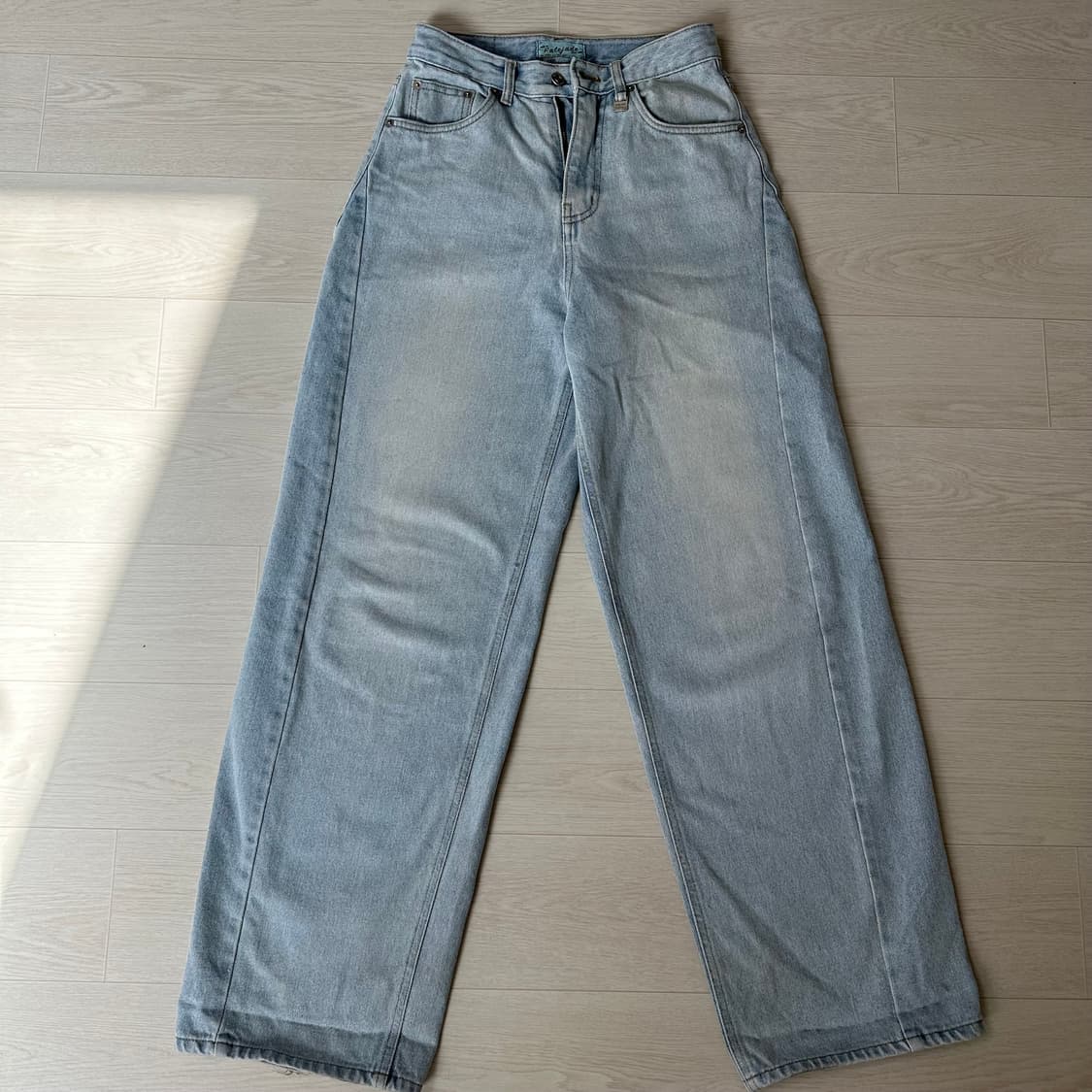 실사) 페일제이드 사이드 인시전 하이웨스트 데님 아이스불루 상품이미지2