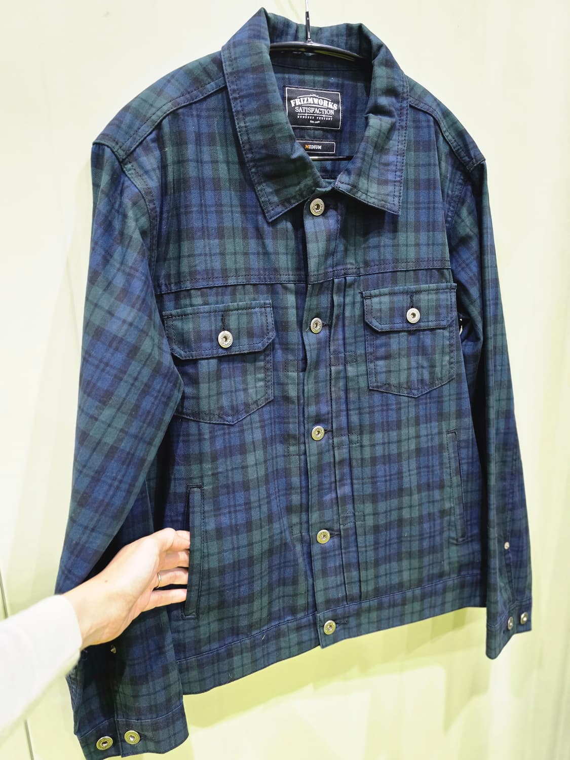 FRIZMWORKS 체크 셔츠 자켓 M 상품이미지5