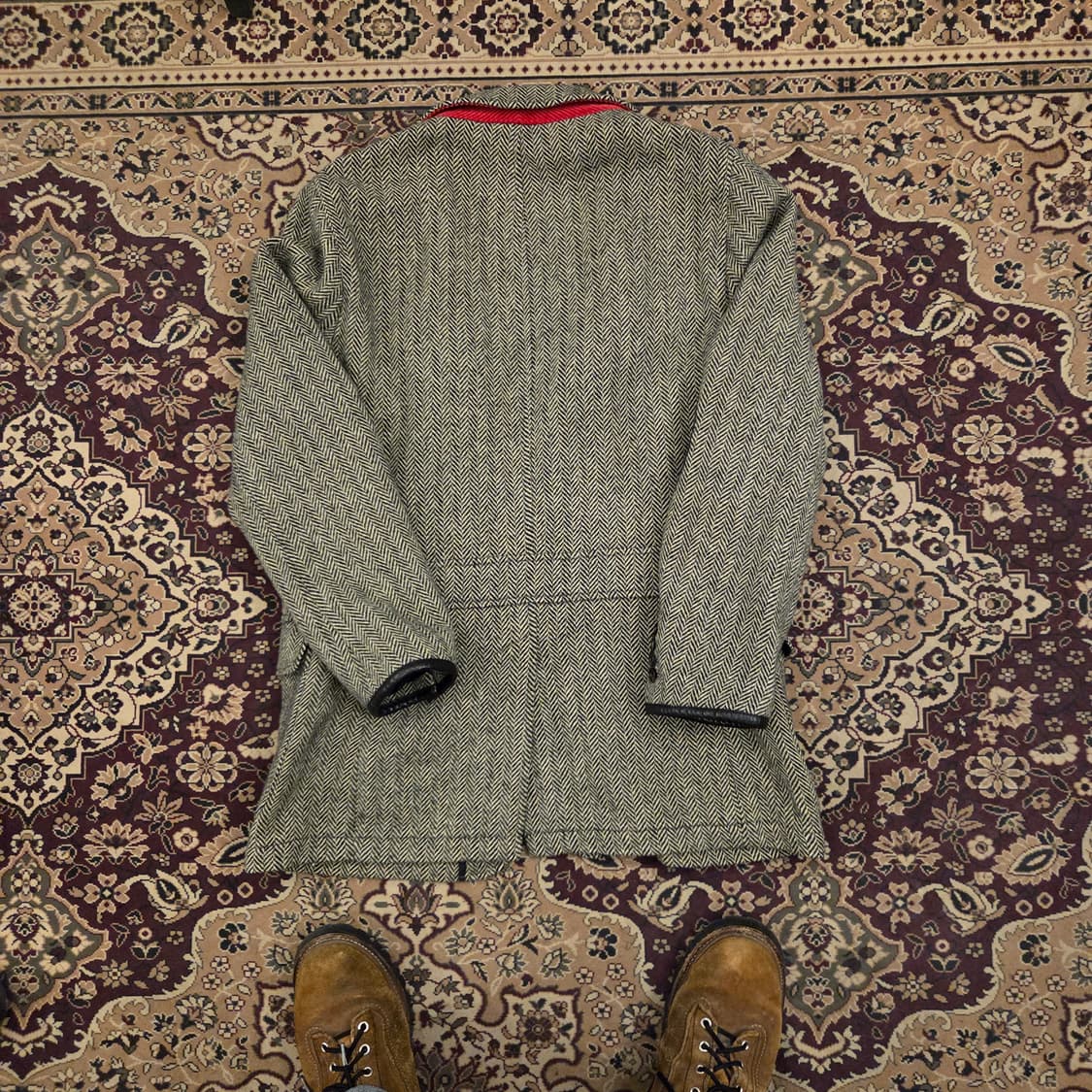 폴로 헤링본 엘보우 패치 자켓 스포츠 코트 블레이져 상품이미지2