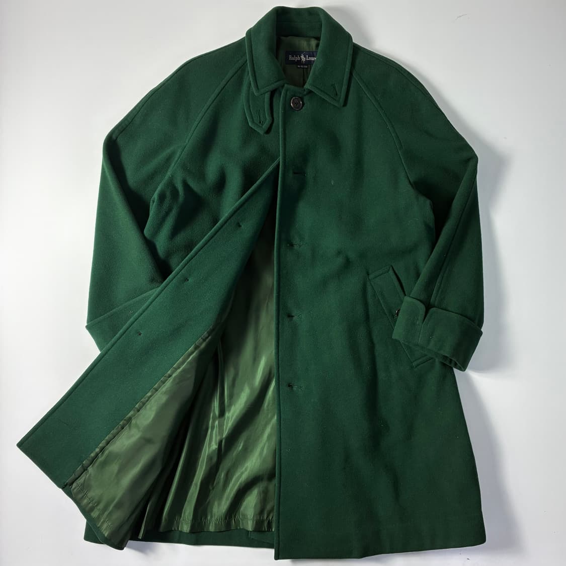 Polo  폴로 랄프로렌 울 그린 발마칸 코트  상품이미지2