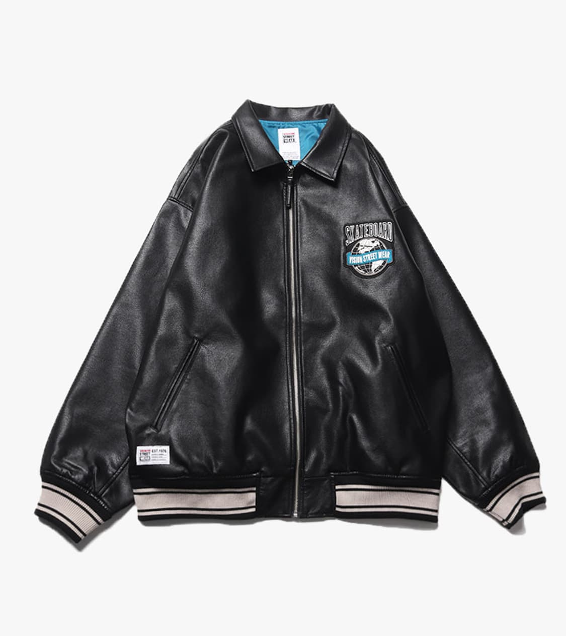 VISION STREET WEAR - LEATHER VARSITY JK 상품이미지2