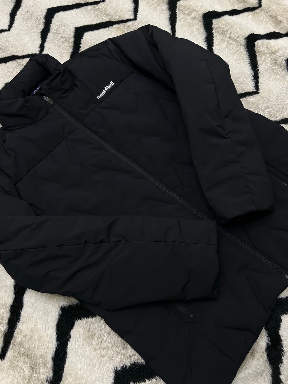 [XL]몽벨 구스다운 경량 패딩/블랙 상품이미지2