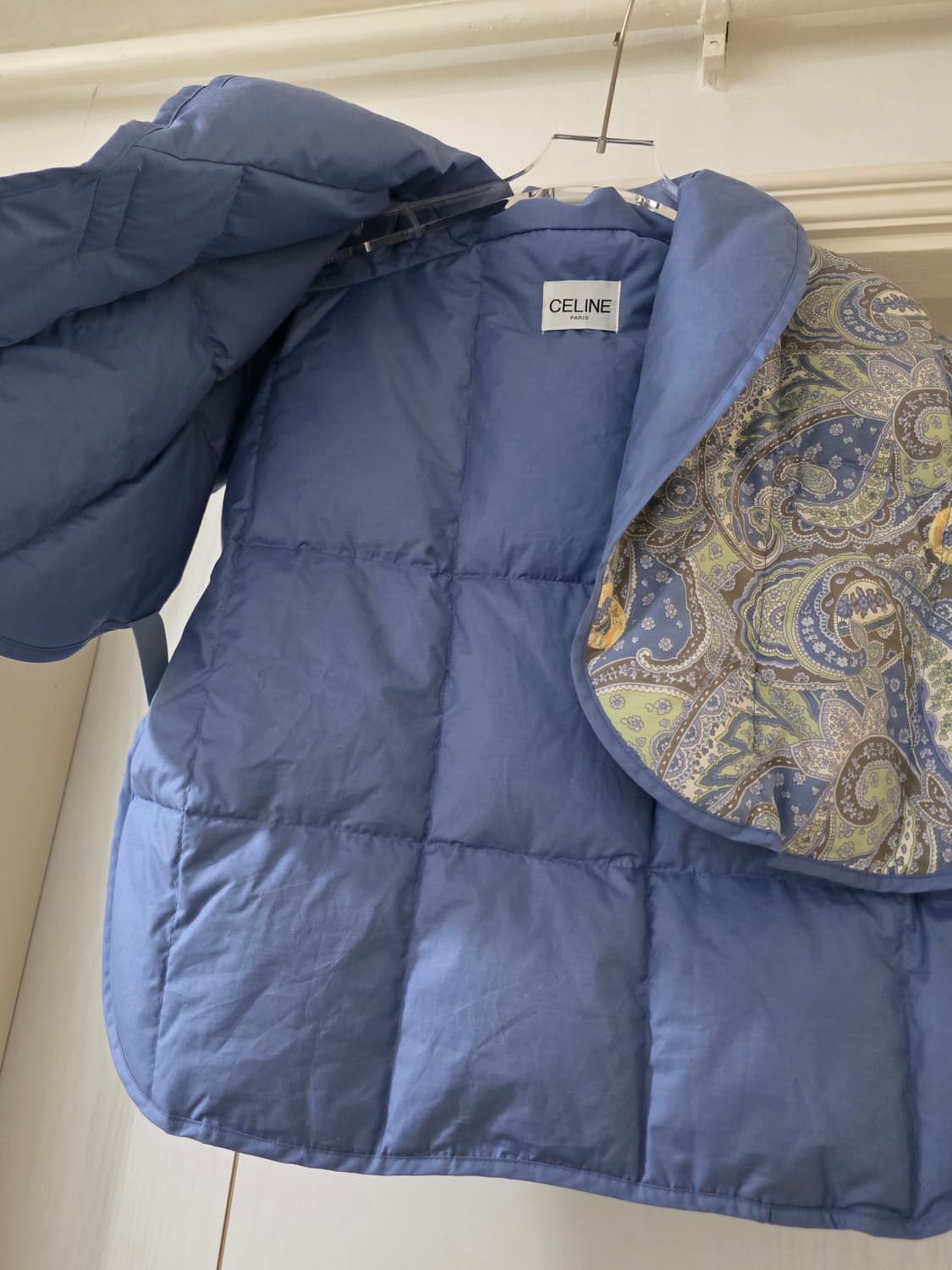 거의새거) 정품 셀린느 페이즐리 여성 퀼팅 경량 다운 조끼 상품이미지4