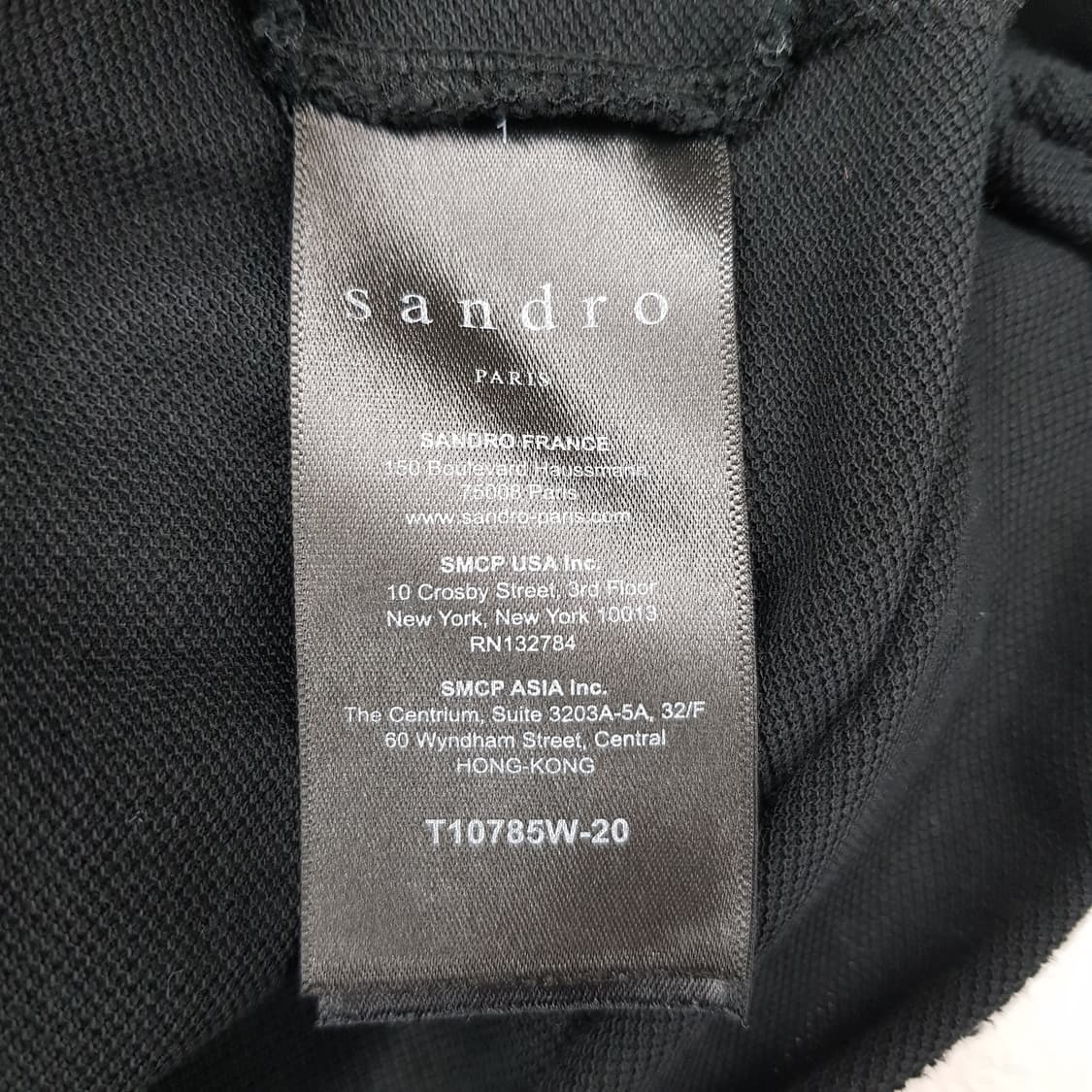 산드로 남성 배색 카라 코튼 반팔 폴로티 XL사이즈 상품이미지7