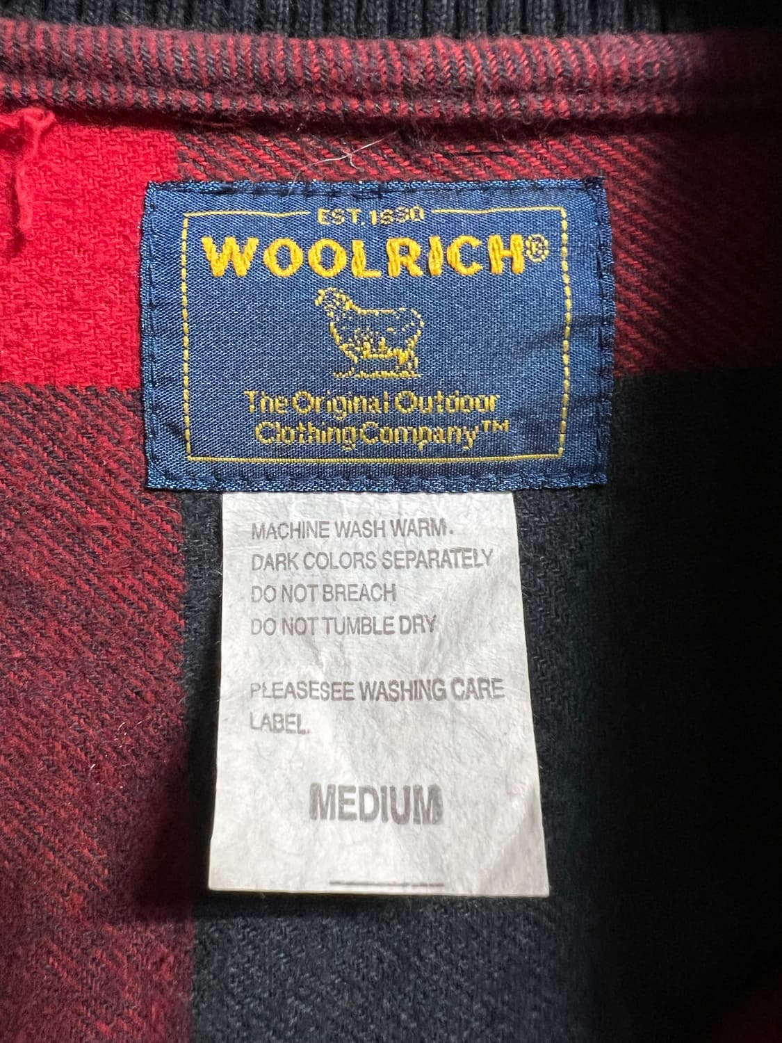 울리치 레드/블랙 체크 봄버 자켓 상품이미지4