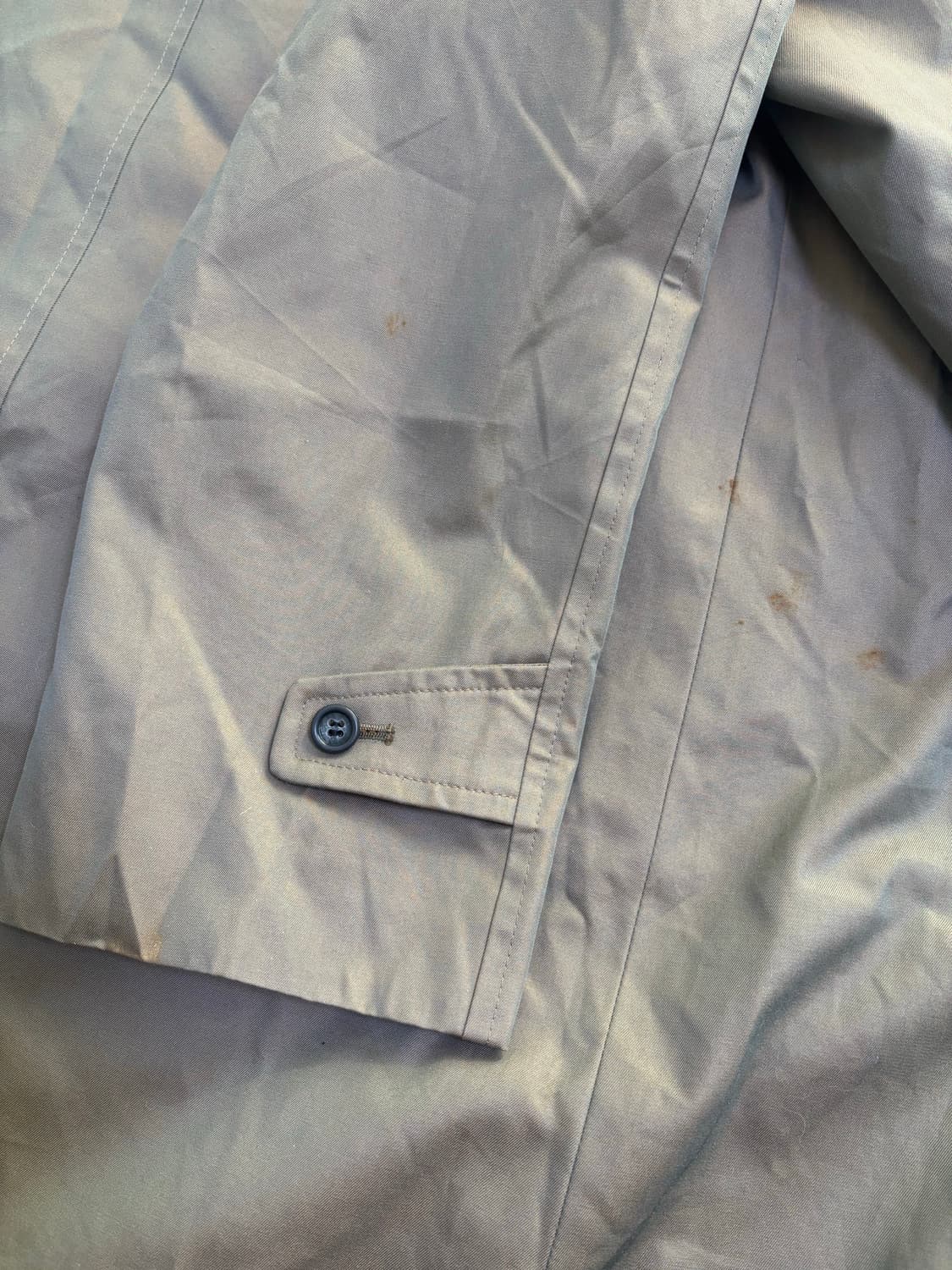 일제 카키색 트랜치코트 사이즈 105 상품이미지8