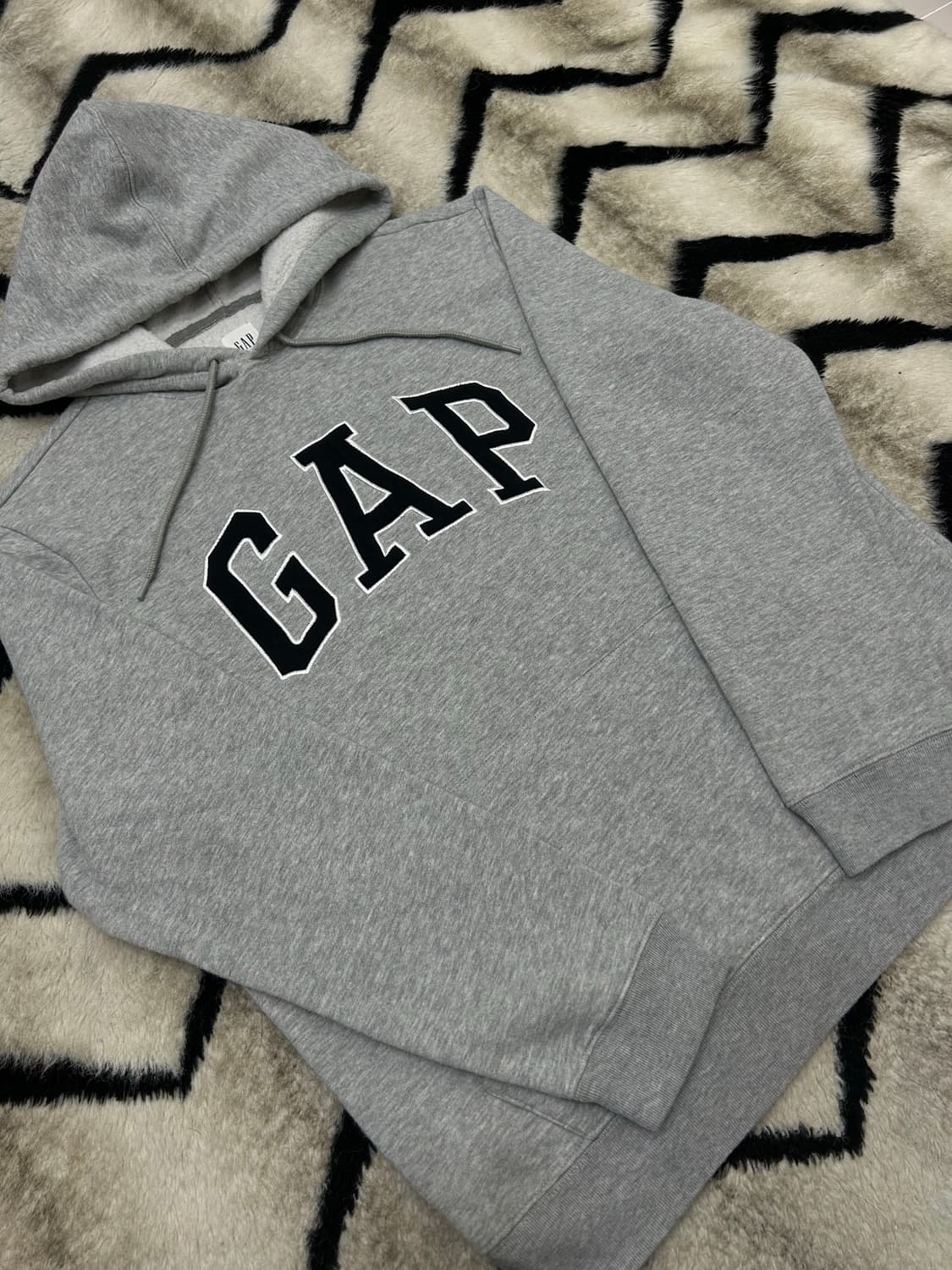 [M]GAP오버핏  후드/그레이/기모 상품이미지2