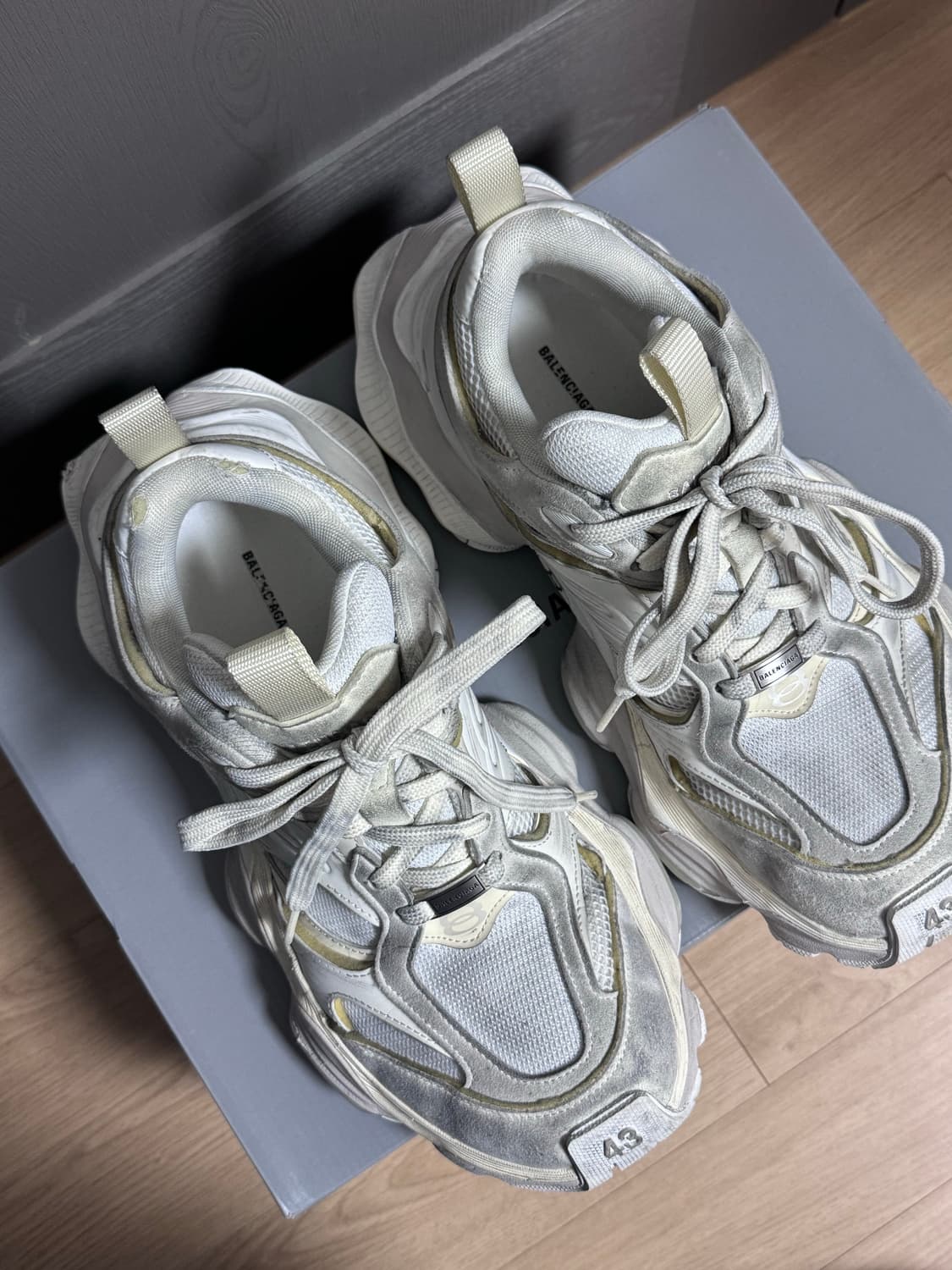 [43] 발렌시아가 카고 스니커즈 에그쉘 상품이미지5