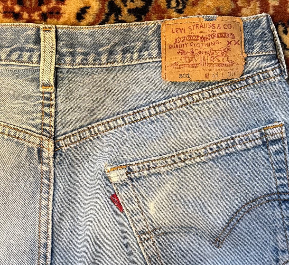 usa 빈티지 리바이스 501 데님 34"(32~33추천) (477) 상품이미지3