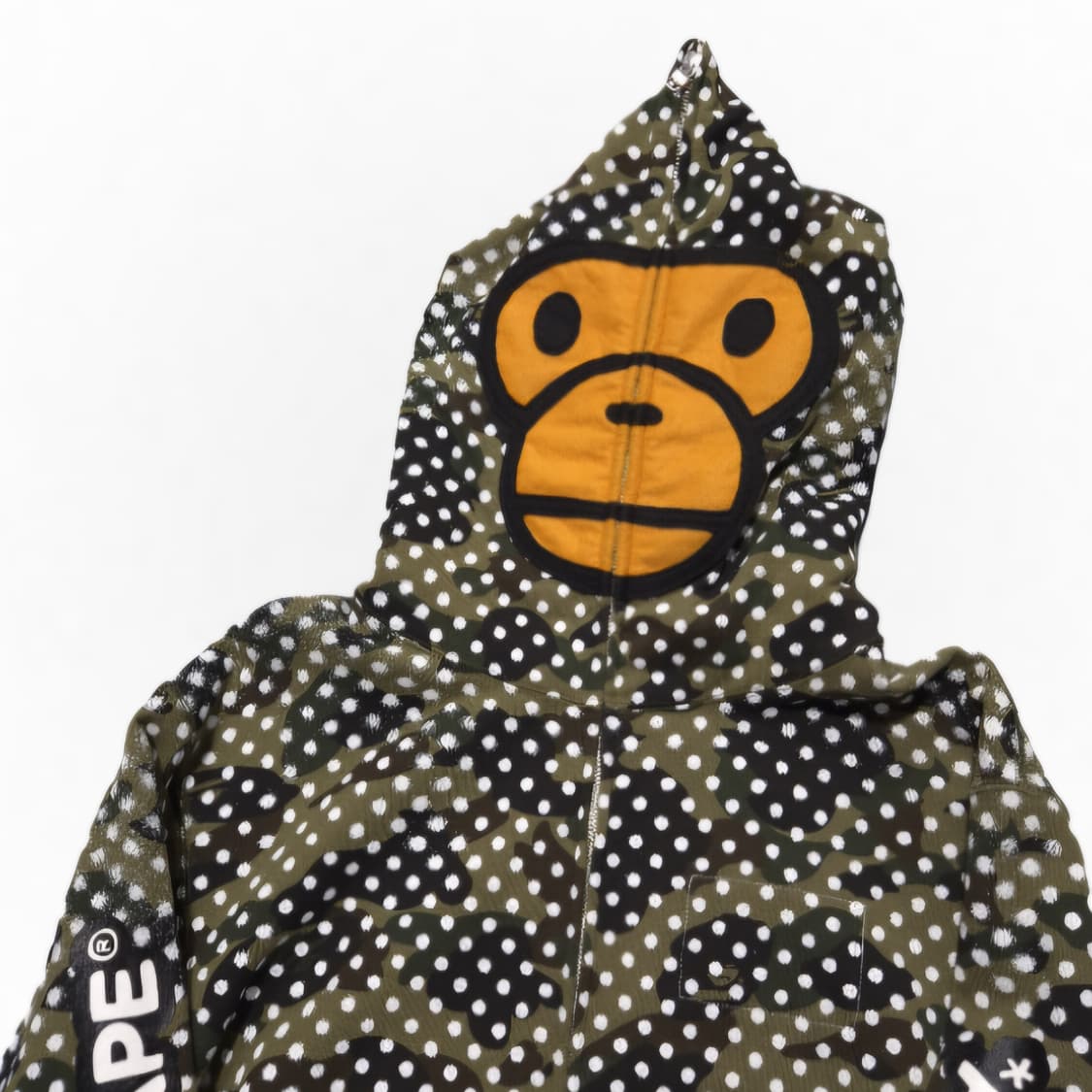 베이프 × 죠슈아 비데스 마일로 페이스 풀 후드집업 XL 할인 상품이미지3