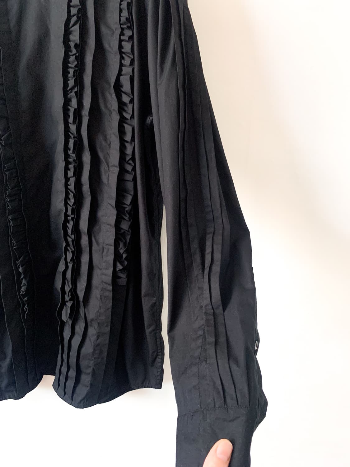 드리스 반 노튼 프론트 러플 블라우스 상품이미지4