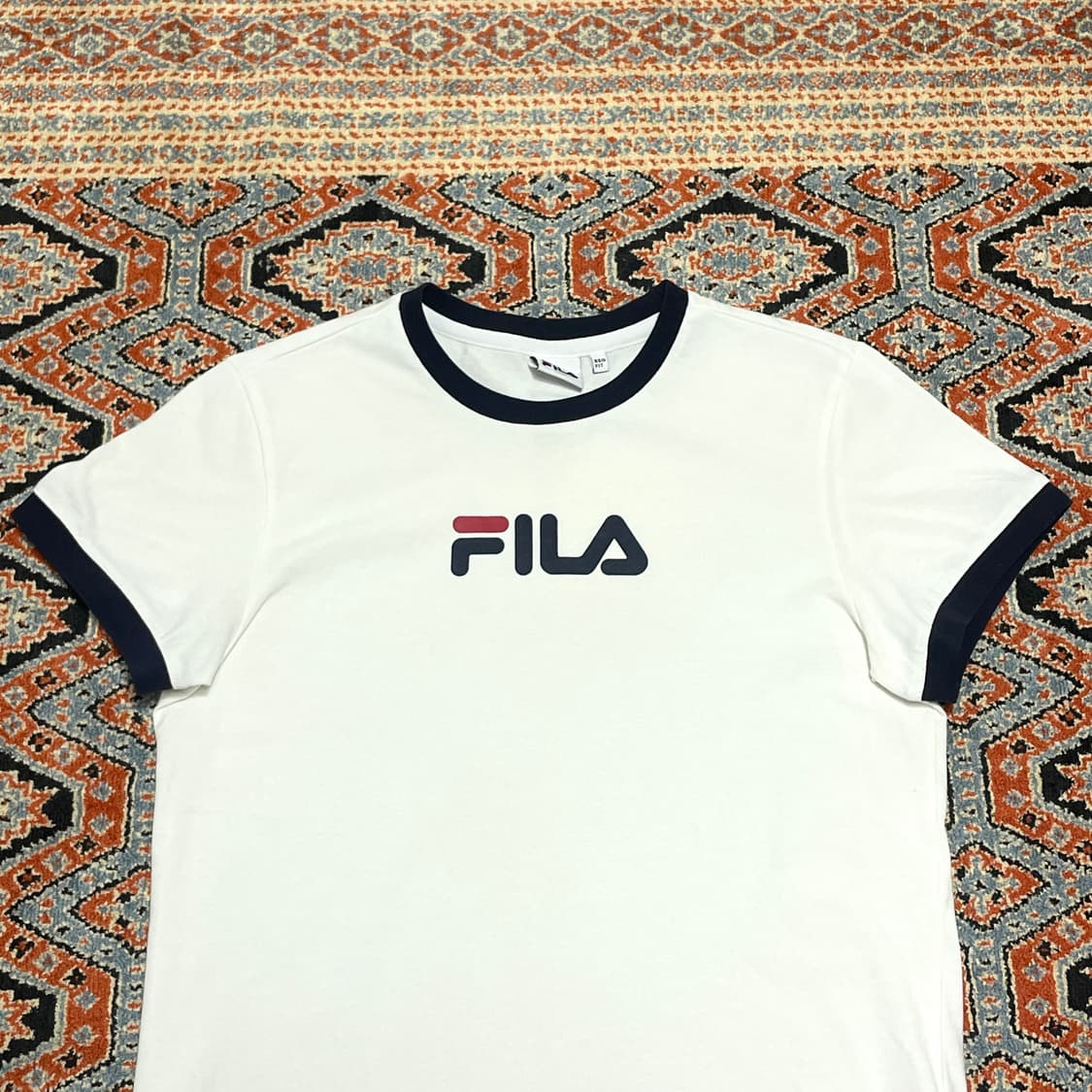  필라 스펠로고 화이트 링거티 여성S 상품이미지2