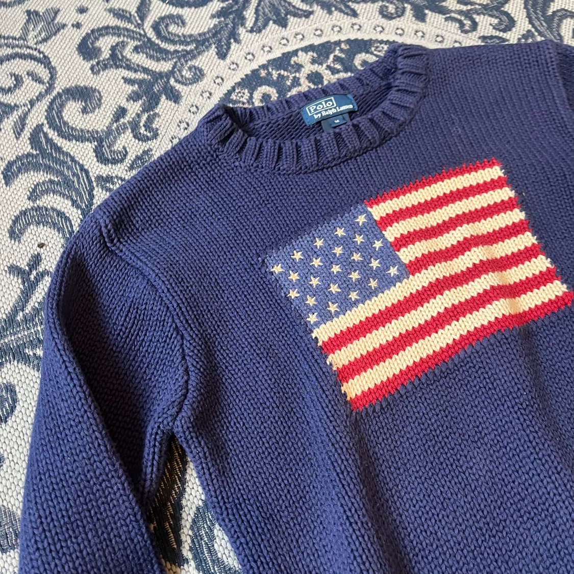M 폴로 성조기 니트/W2307 상품이미지3