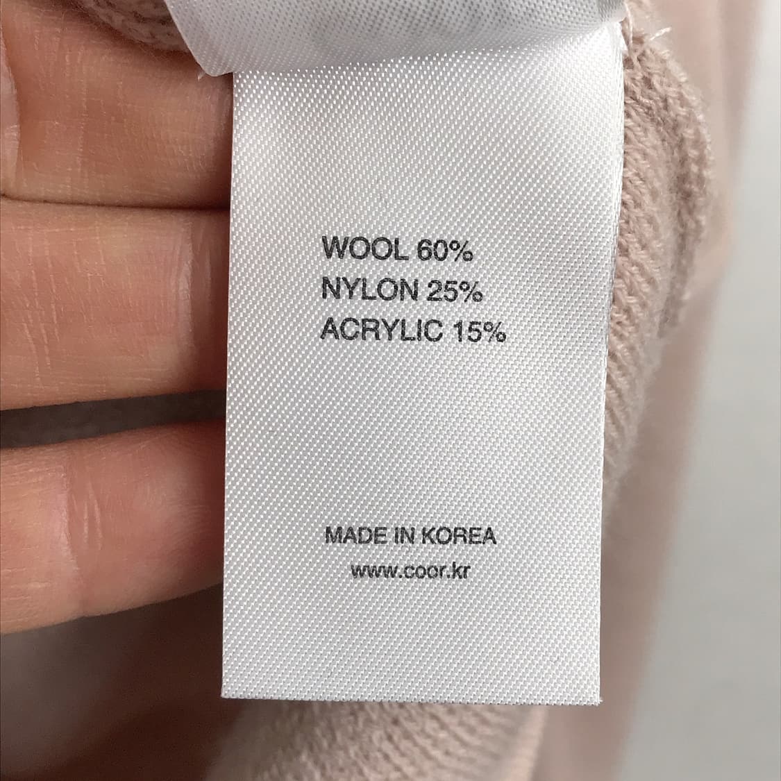 쿠어 coor 니트 핑크 남성XL 상품이미지6