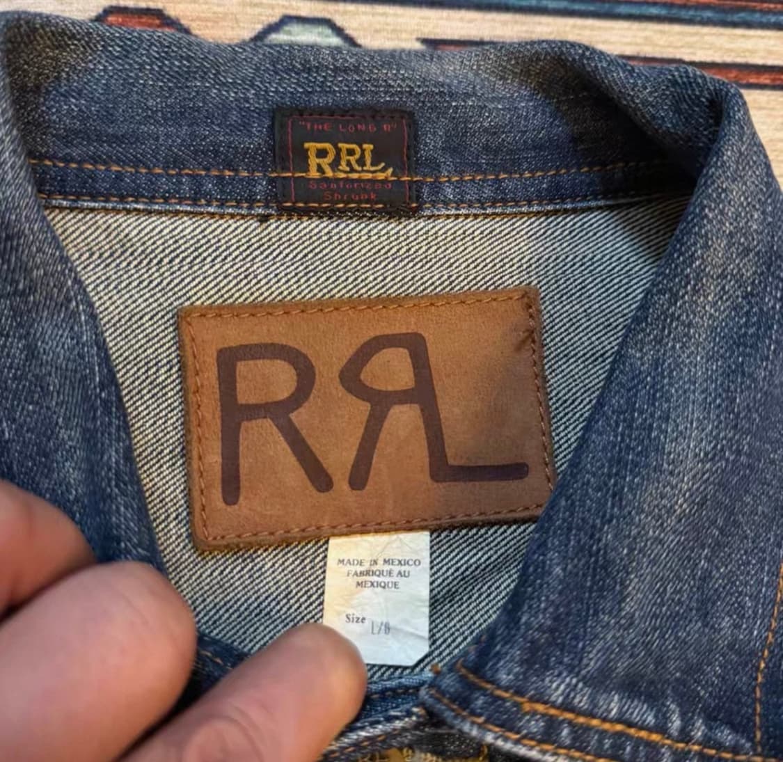 rrl 카우보이 데님자켓 L 상품이미지3