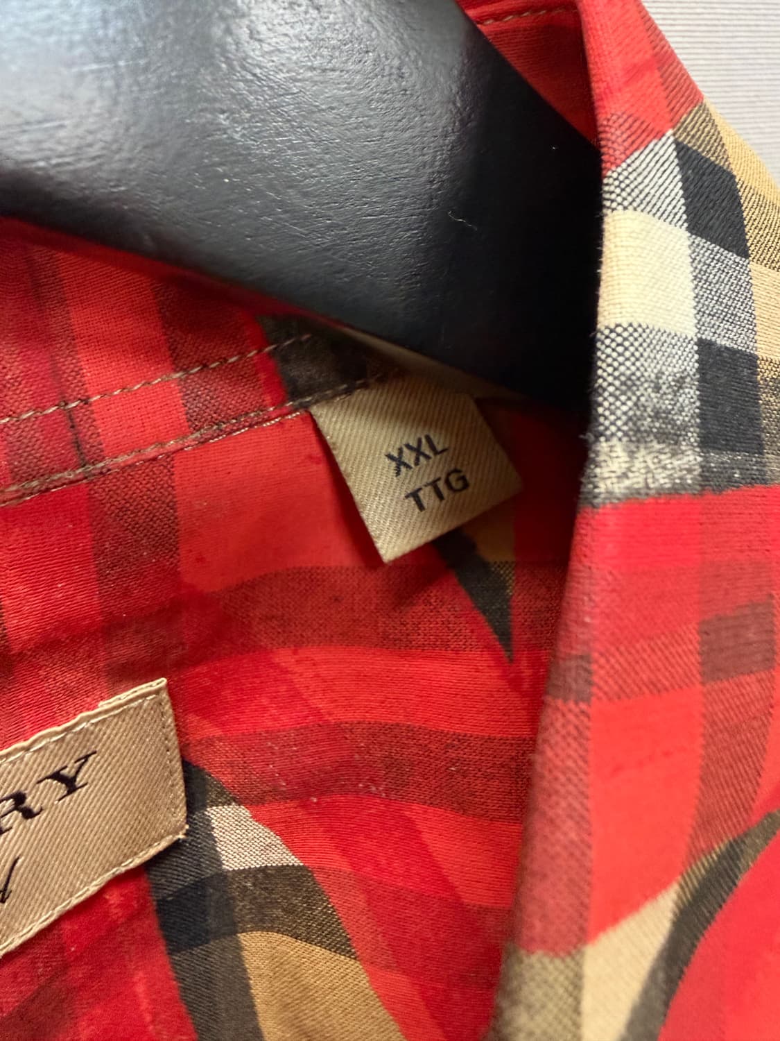 버버리 레드 체크 그래피티 셔츠 ( 110 ) 상품이미지7