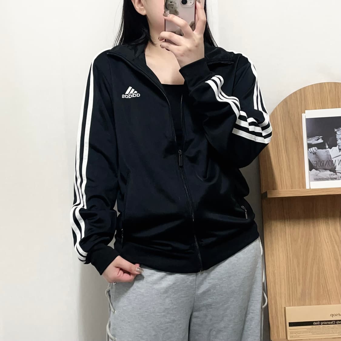 [정품] 아디다스 블랙 3S 삼선 져지 [ M ] 상품이미지1