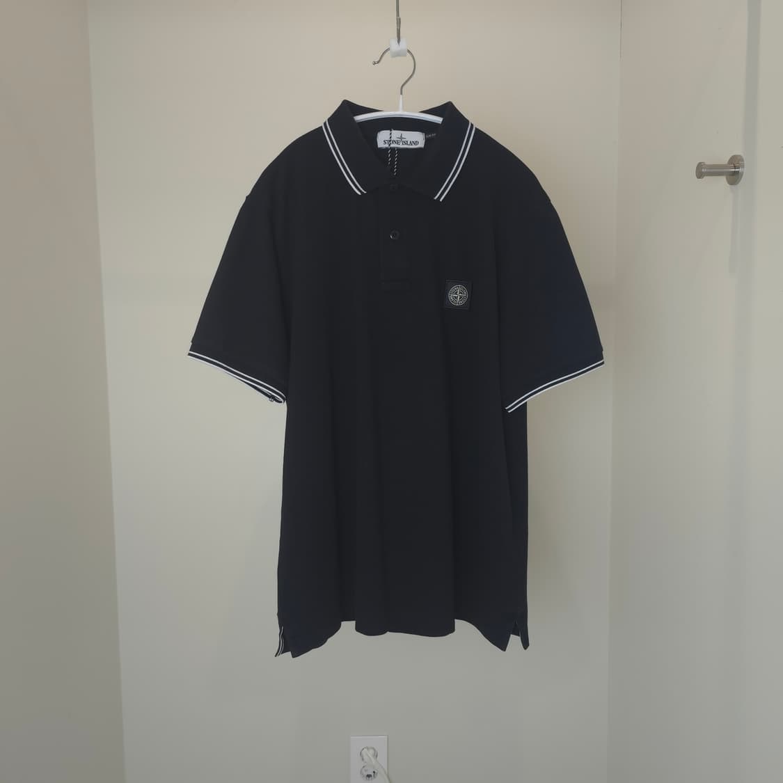 [중고/정품] 스톤아일랜드 로고 패치 카라 티셔츠 상품이미지1