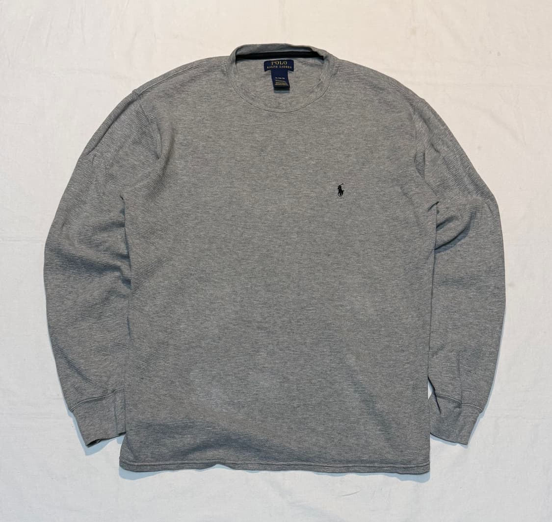 폴로 랄프로렌 와플 써멀 롱슬리브 그레이 상품이미지1