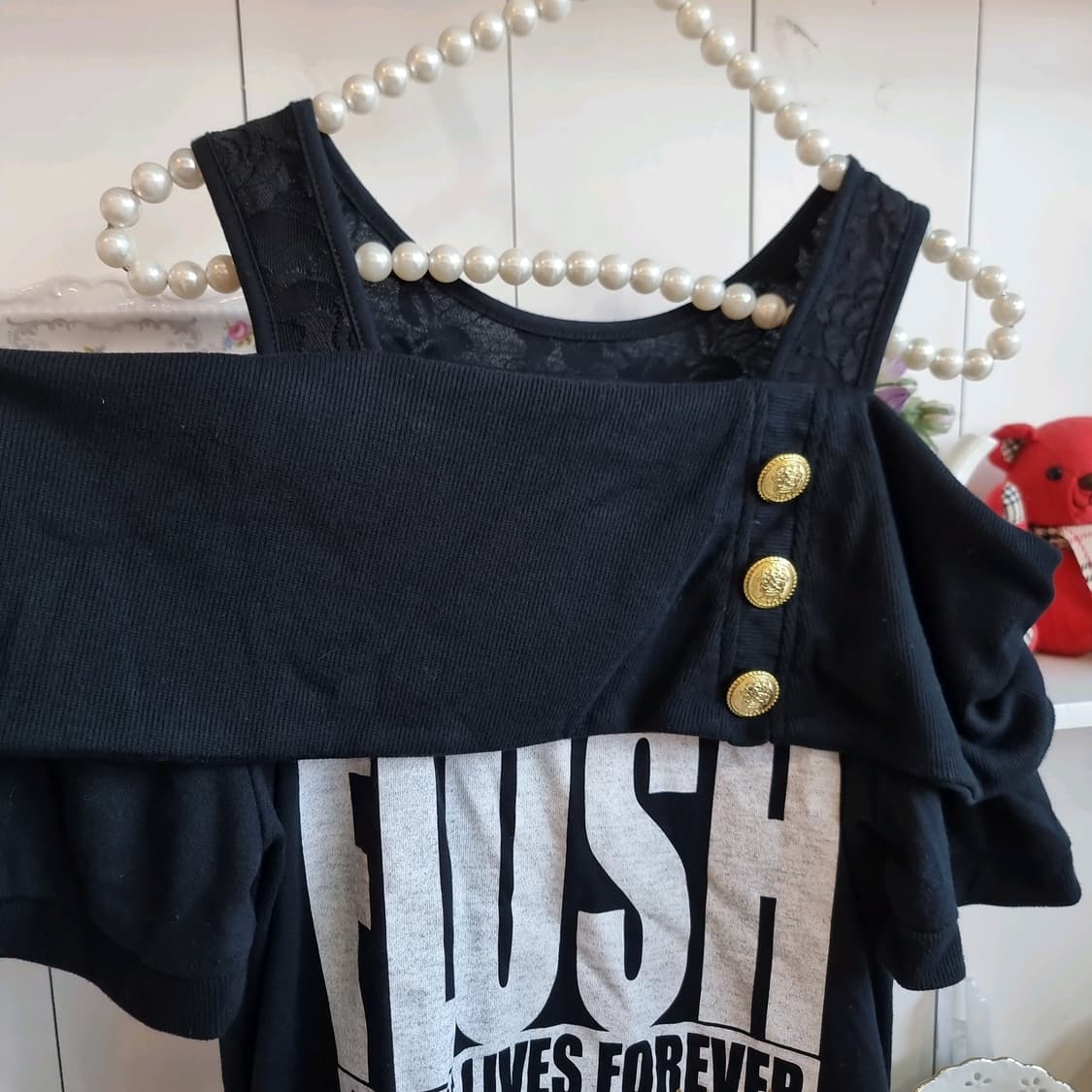 러플 레이어드 티셔츠 상품이미지2