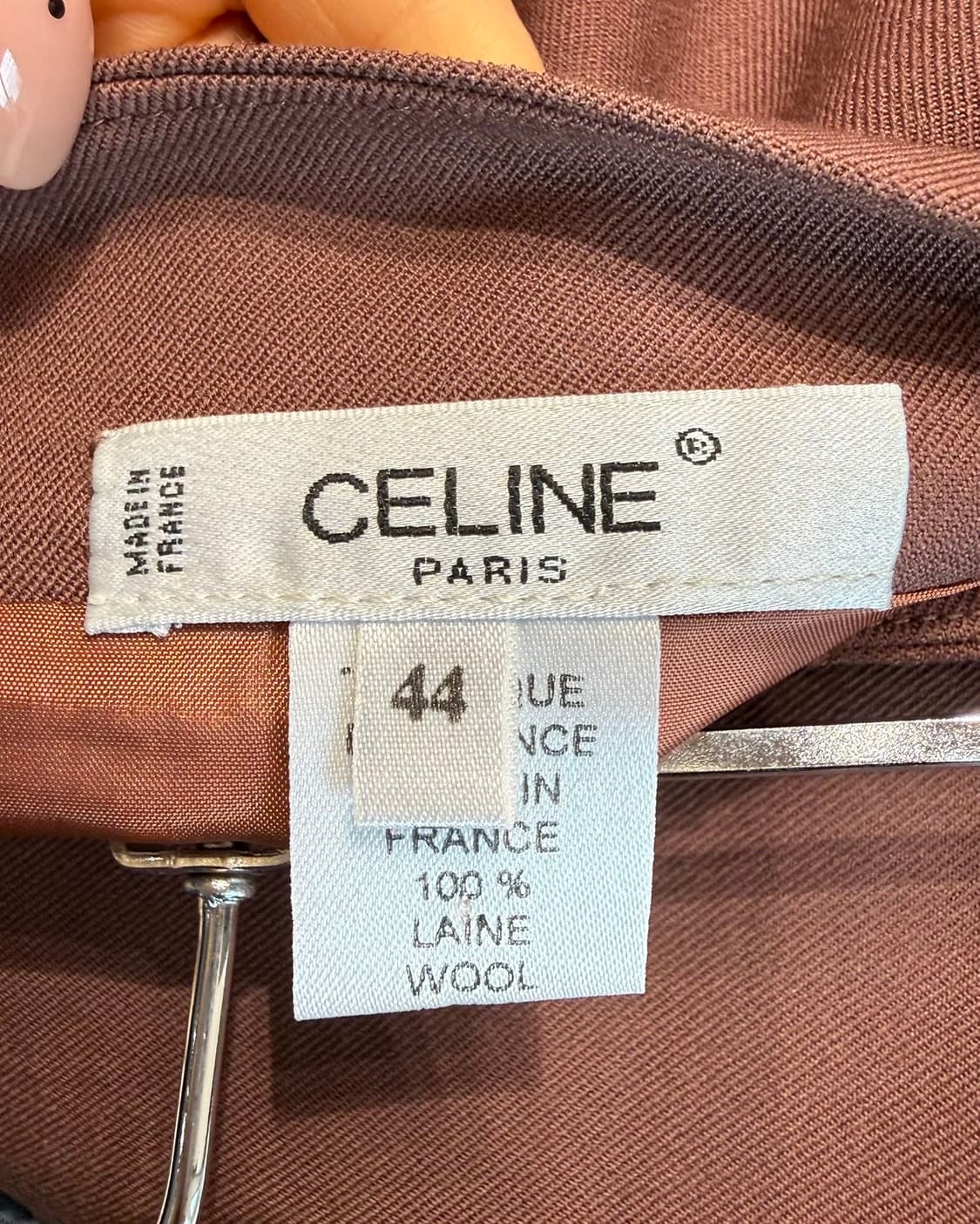 셀린느 딥핑크 랩 미디스커트  상품이미지9