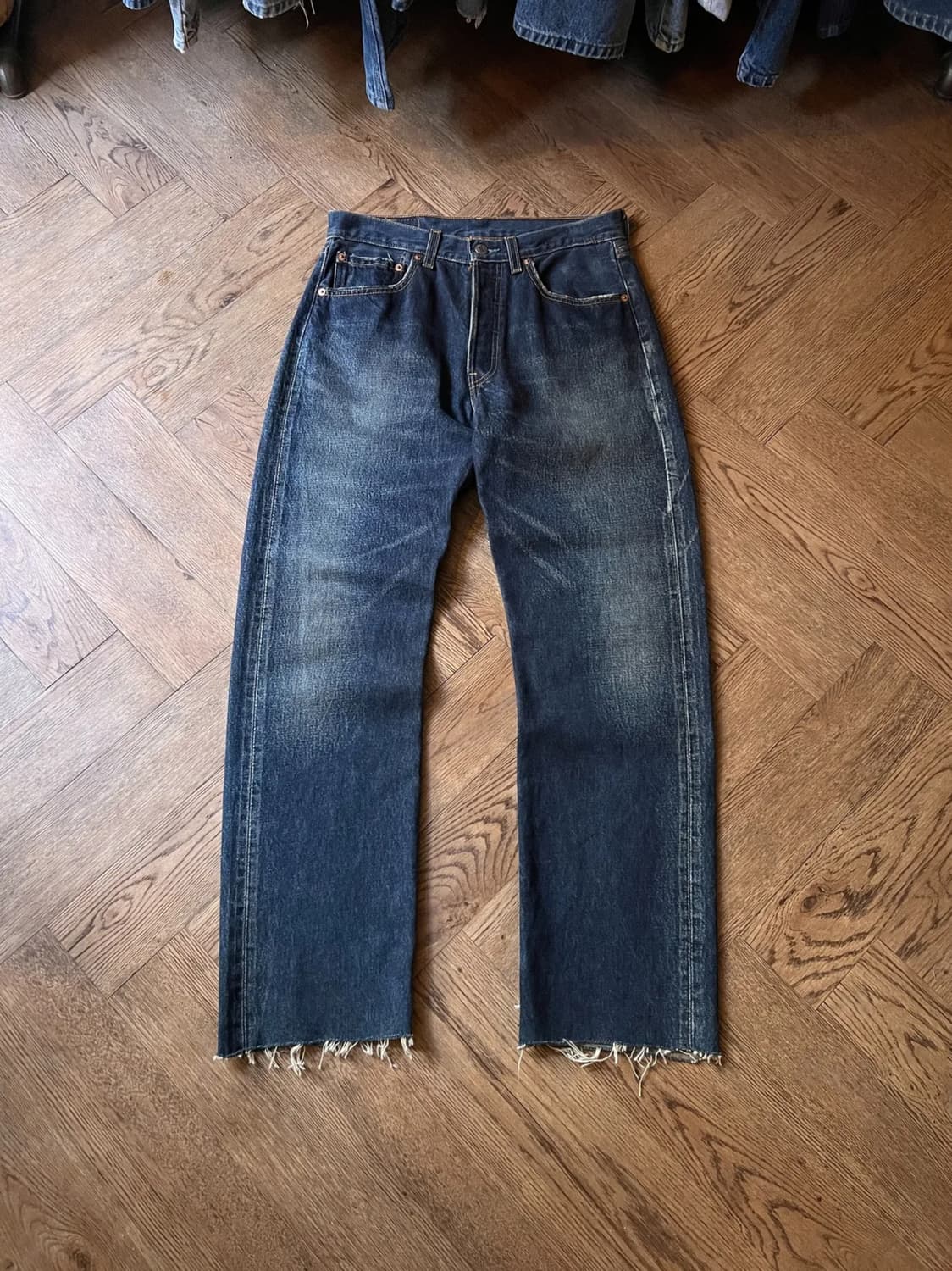 [31]90s 리바이스 재팬 501 Made in USA 컷오프 데님팬츠 상품이미지1