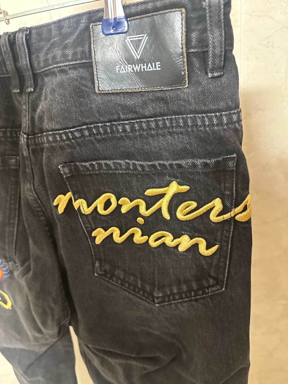 오리엔탈 빈티지 용자수 블랙 진 29-31 상품이미지4