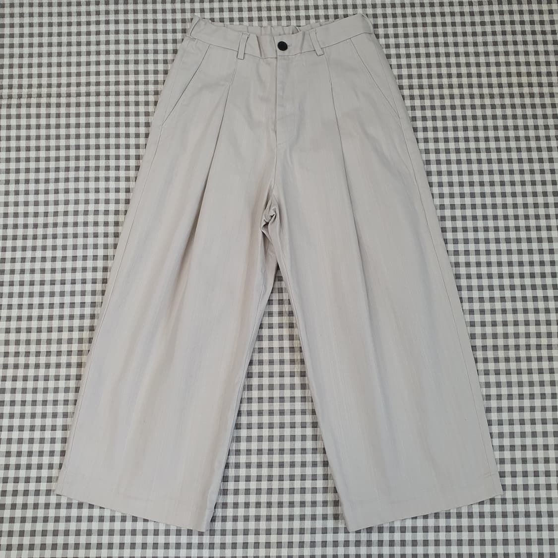 퍼렌 헨링본 밴딩 와이드 팸츠 남자29~30 상품이미지1